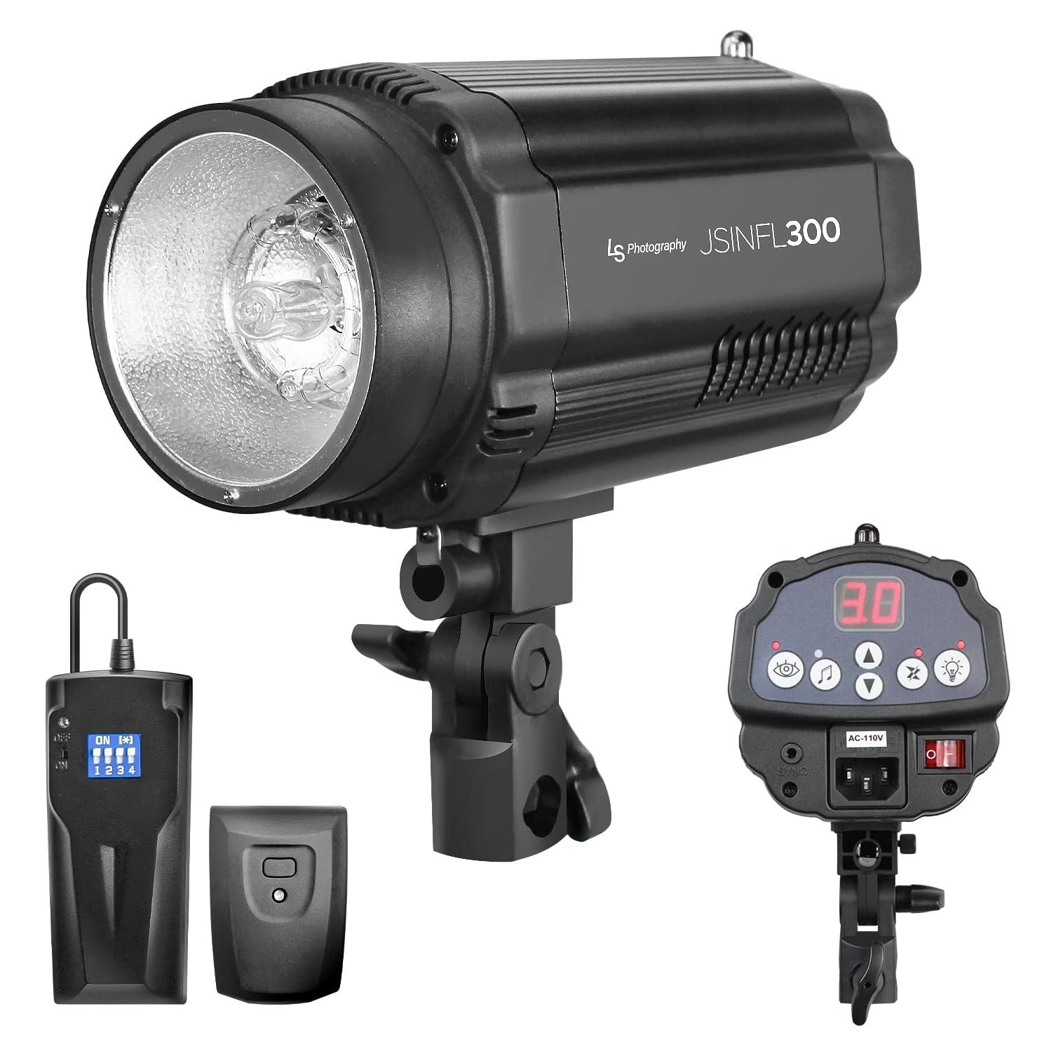 Flash Estroboscópico LimoStudio 300W con Receptor Remoto