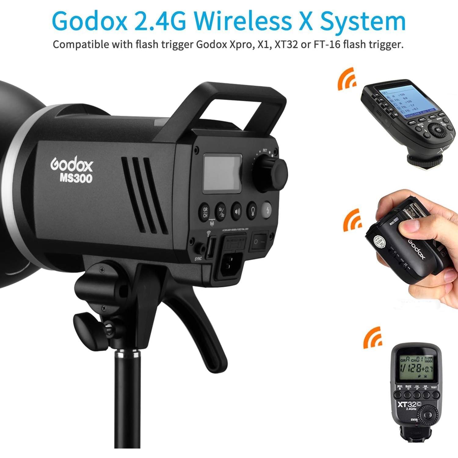 Godox MS300 Luz Estroboscópica 300W con Control Inalámbrico