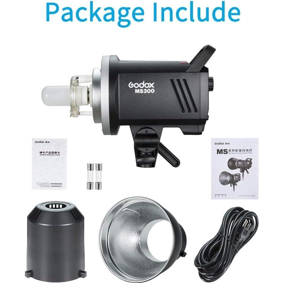 Godox MS300 Luz Estroboscópica 300W con Control Inalámbrico