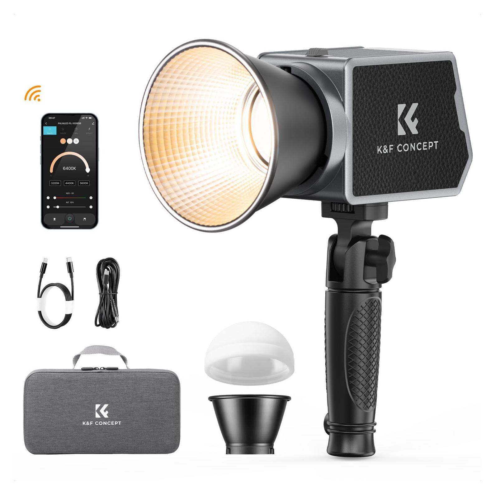 K&F Concept PL-60B Luz de Video Bi-Color 60W con Control App