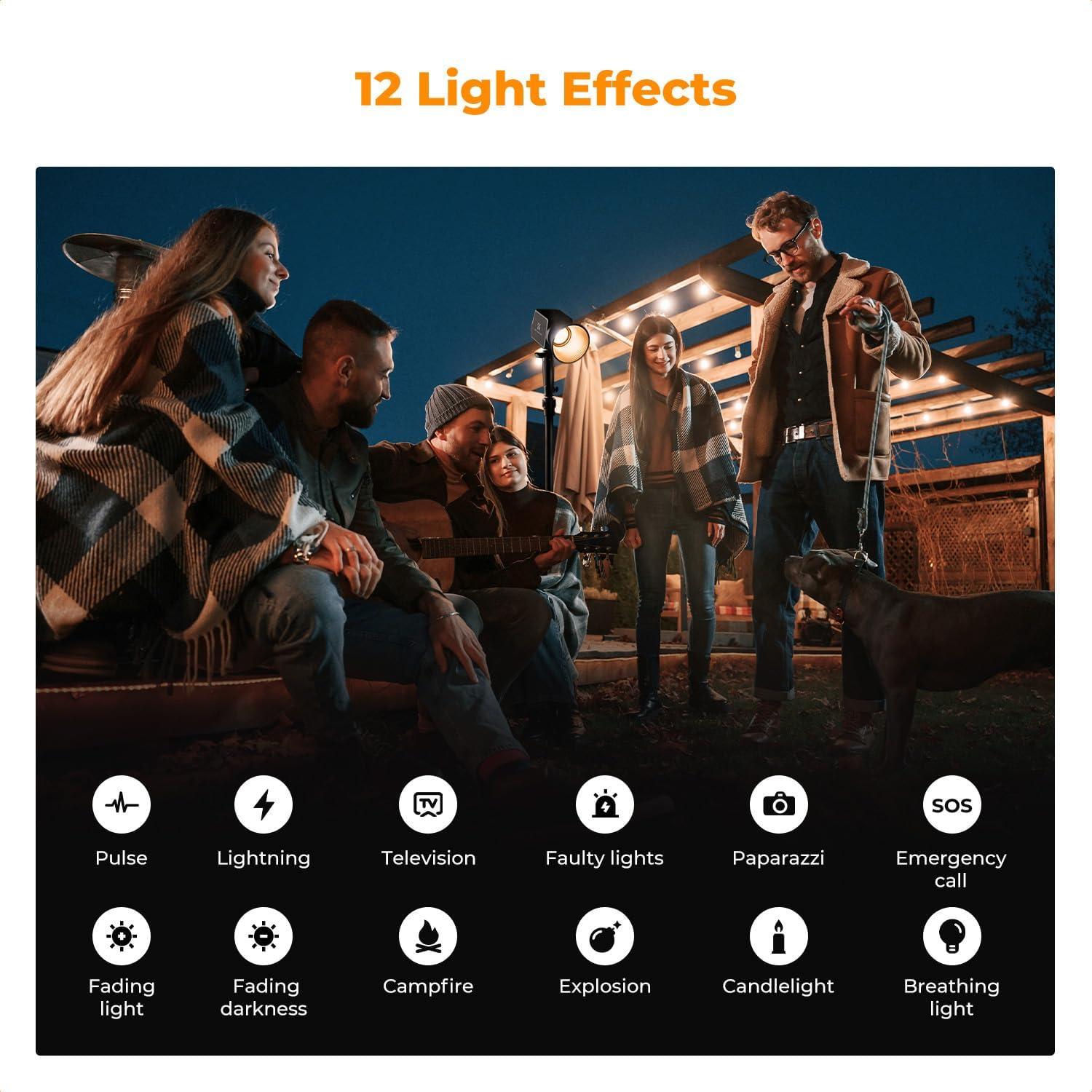K&F Concept PL-60B Luz de Video Bi-Color 60W con Control App