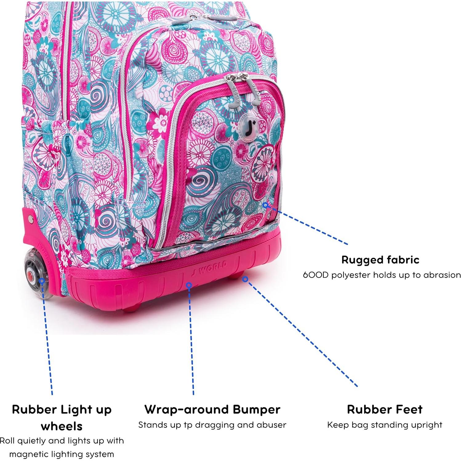 Mochila Rodante J World New York Lollipop + Bolsa Almuerzo