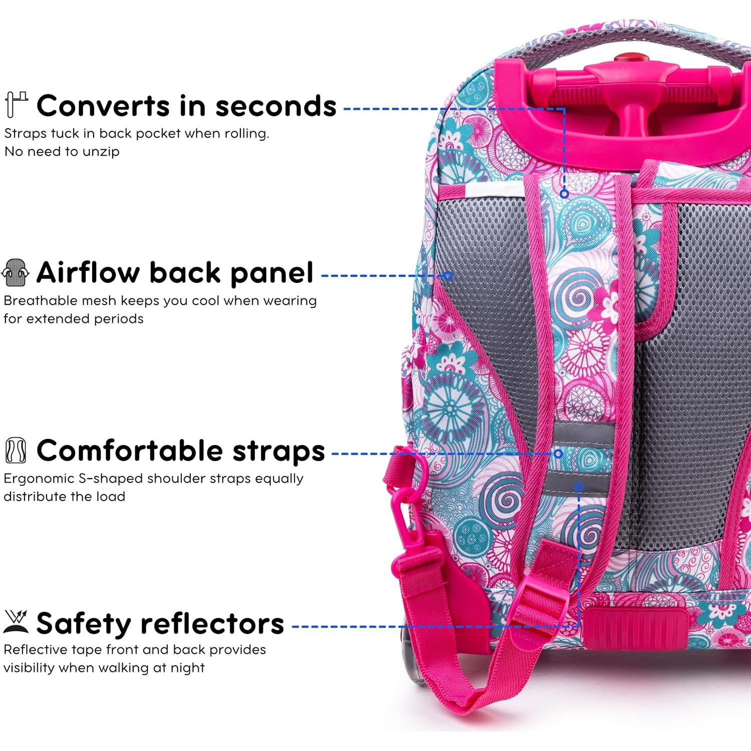 Mochila Rodante J World New York Lollipop + Bolsa Almuerzo