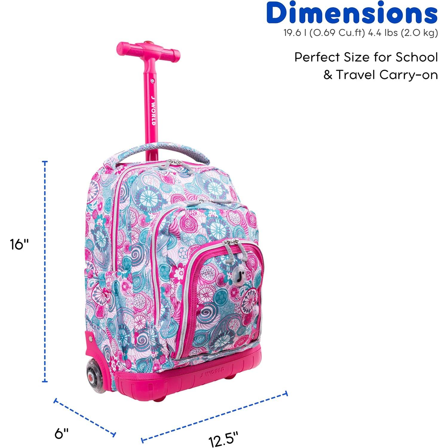 Mochila Rodante J World New York Lollipop + Bolsa Almuerzo