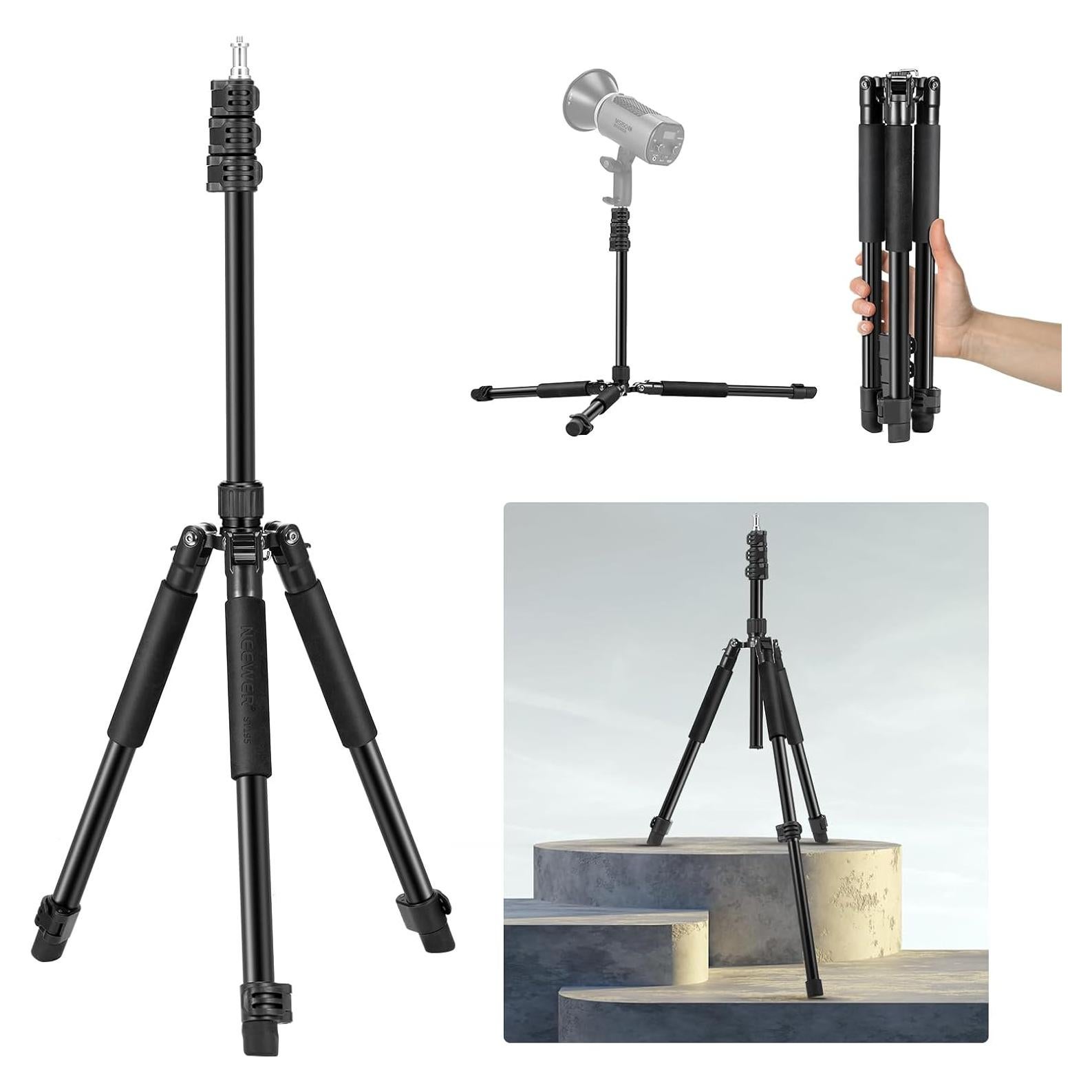 Soporte de Luz NEEWER ST195 Trípode Aluminio 1.5-6.4ft