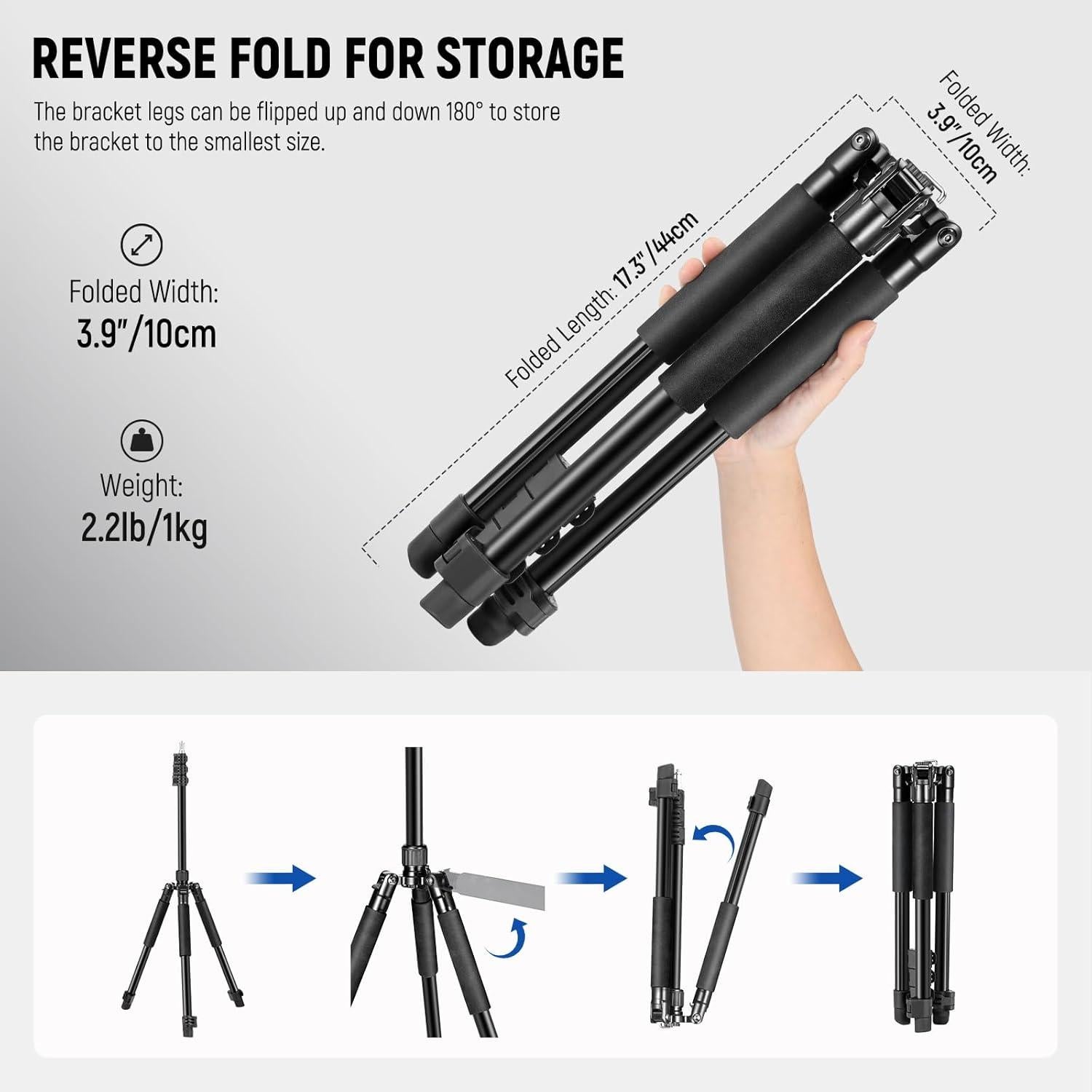 Soporte de Luz NEEWER ST195 Trípode Aluminio 1.5-6.4ft