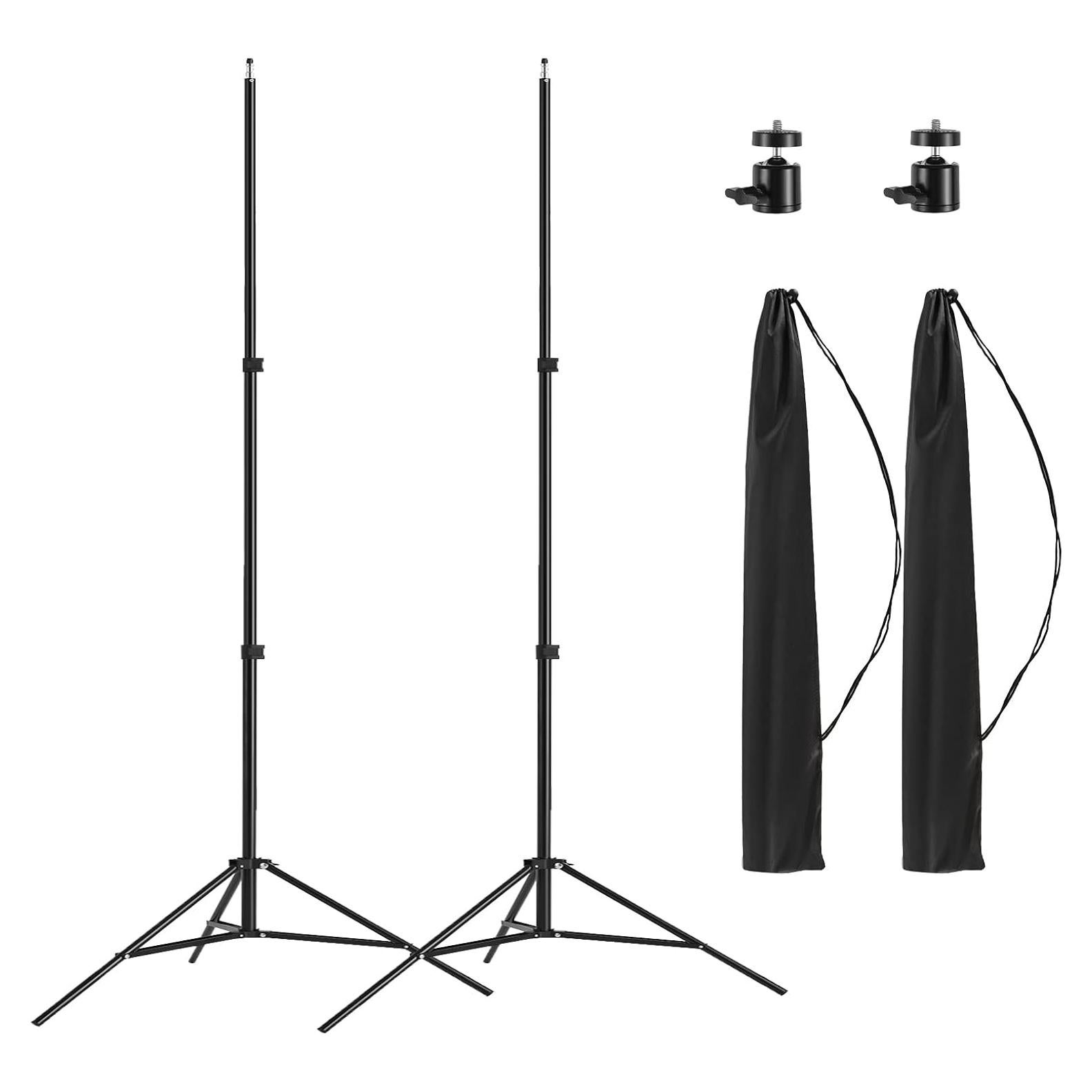 Paquete de 2 Trípodes de Fotografía Altson 2.13m Aluminio