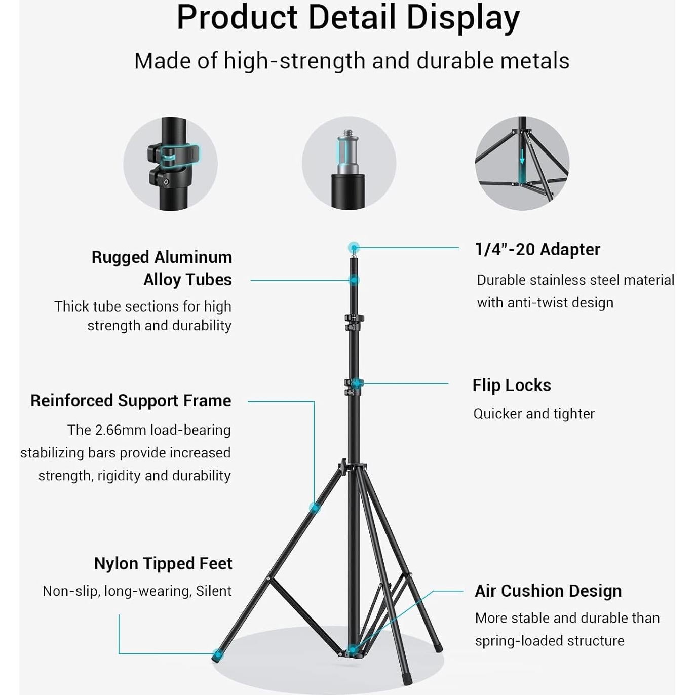 Soporte de Luz Fotográfica SmallRig RA-S280 280cm 8kg