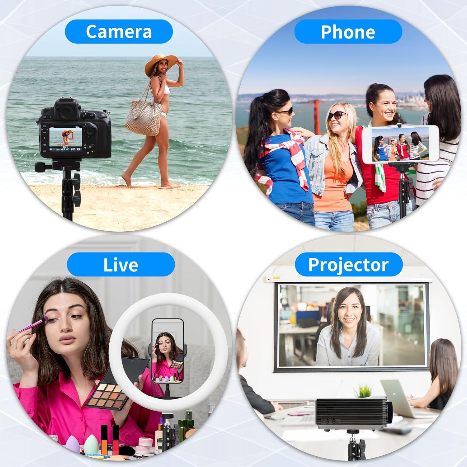 Soporte de Luz Fotográfica Ajustable Anautin 2 Piezas 2.62-6.9m