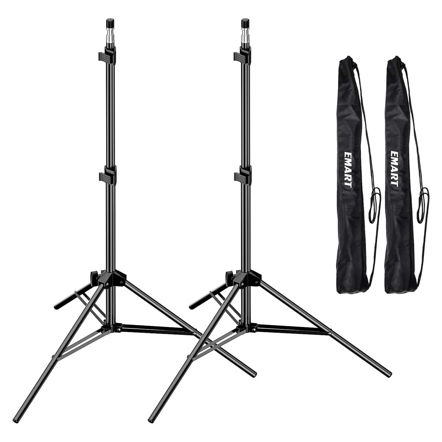 Soporte de Luz Plegable EMART 2 en 1 2.13 m para Fotografía