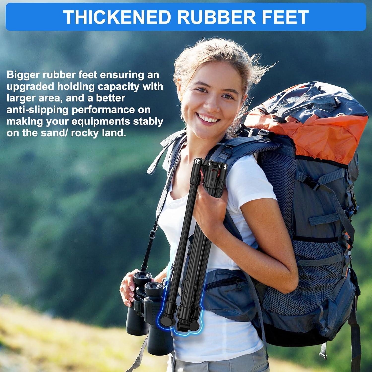 Anautin Extendable Light Stand Photography, 6.6ft/2m Light Tripod Stand for Travel, 13lb/6kg Heavy Duty Studio Lighting Stand for Continue Output Lighting, Flash, Strobe, Webcams, Camera, Softbox