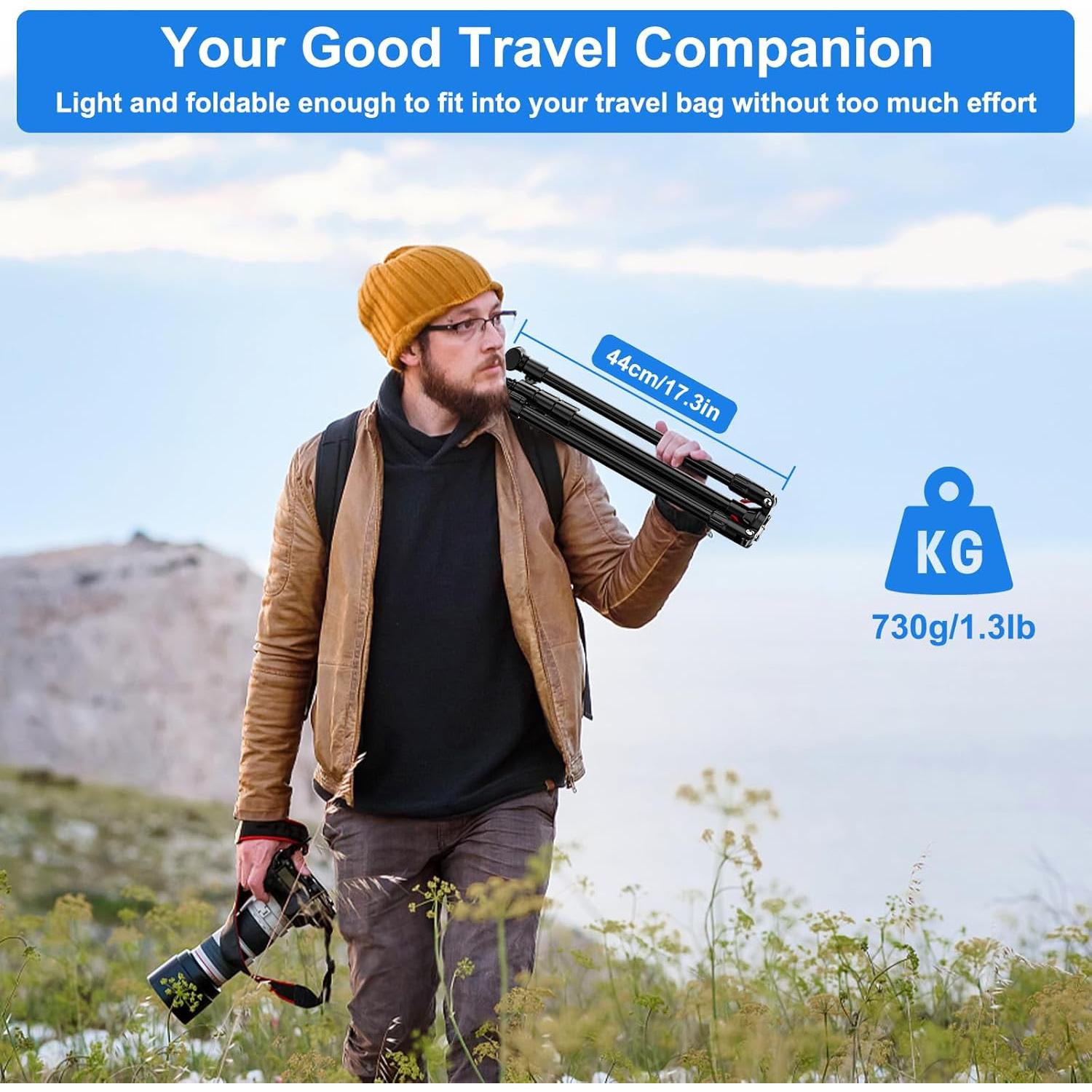 Anautin Extendable Light Stand Photography, 6.6ft/2m Light Tripod Stand for Travel, 13lb/6kg Heavy Duty Studio Lighting Stand for Continue Output Lighting, Flash, Strobe, Webcams, Camera, Softbox