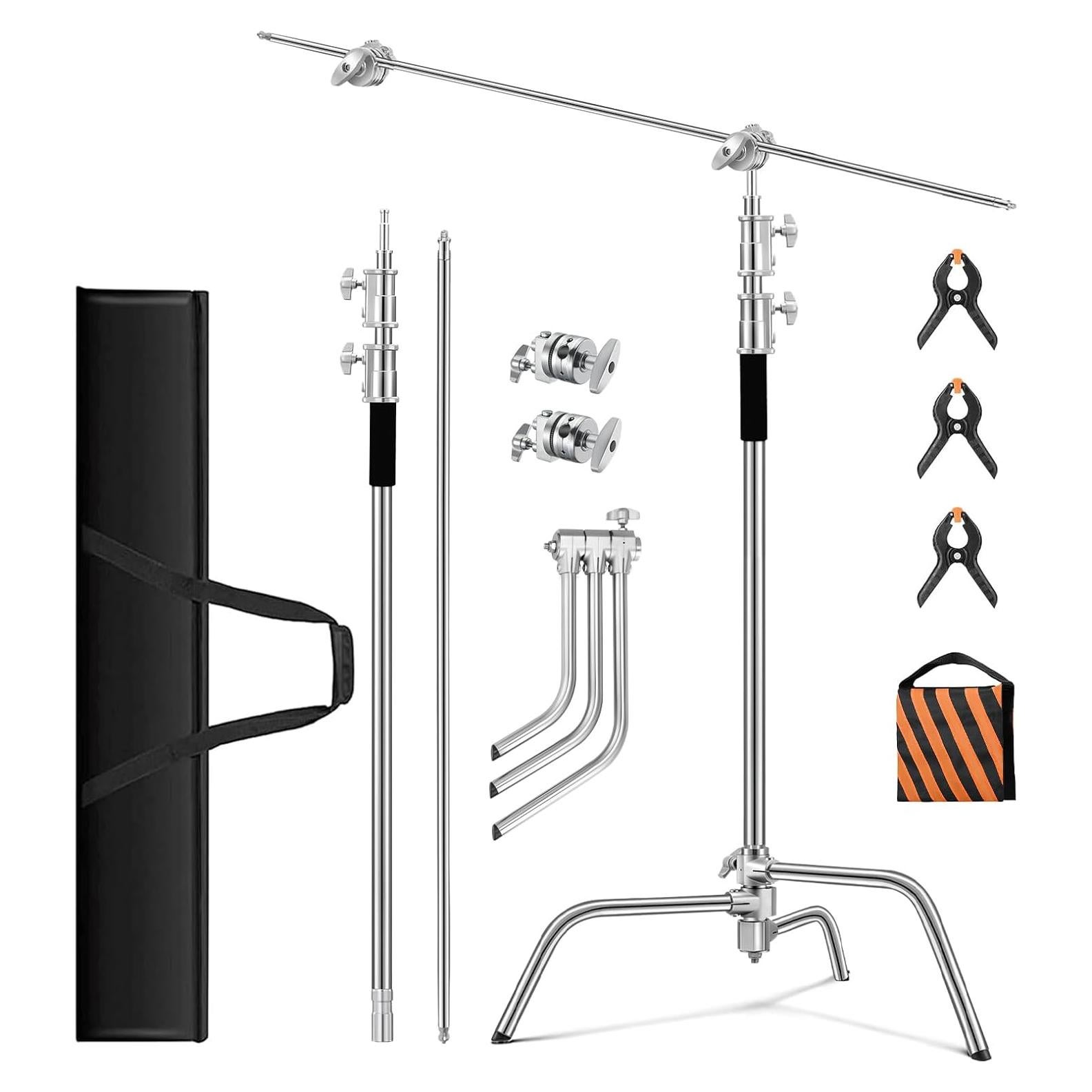 Soporte C Pesado Soonpho 330cm Ajustable con Bolsa de Transporte