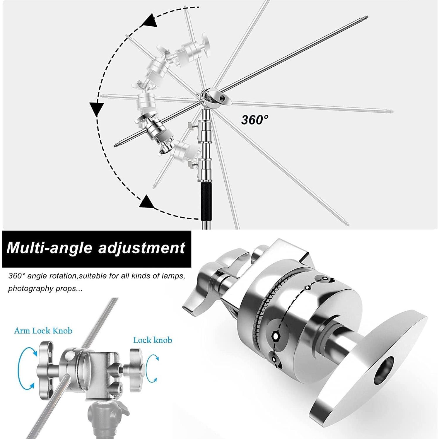 Soporte C Pesado Soonpho 330cm Ajustable con Bolsa de Transporte