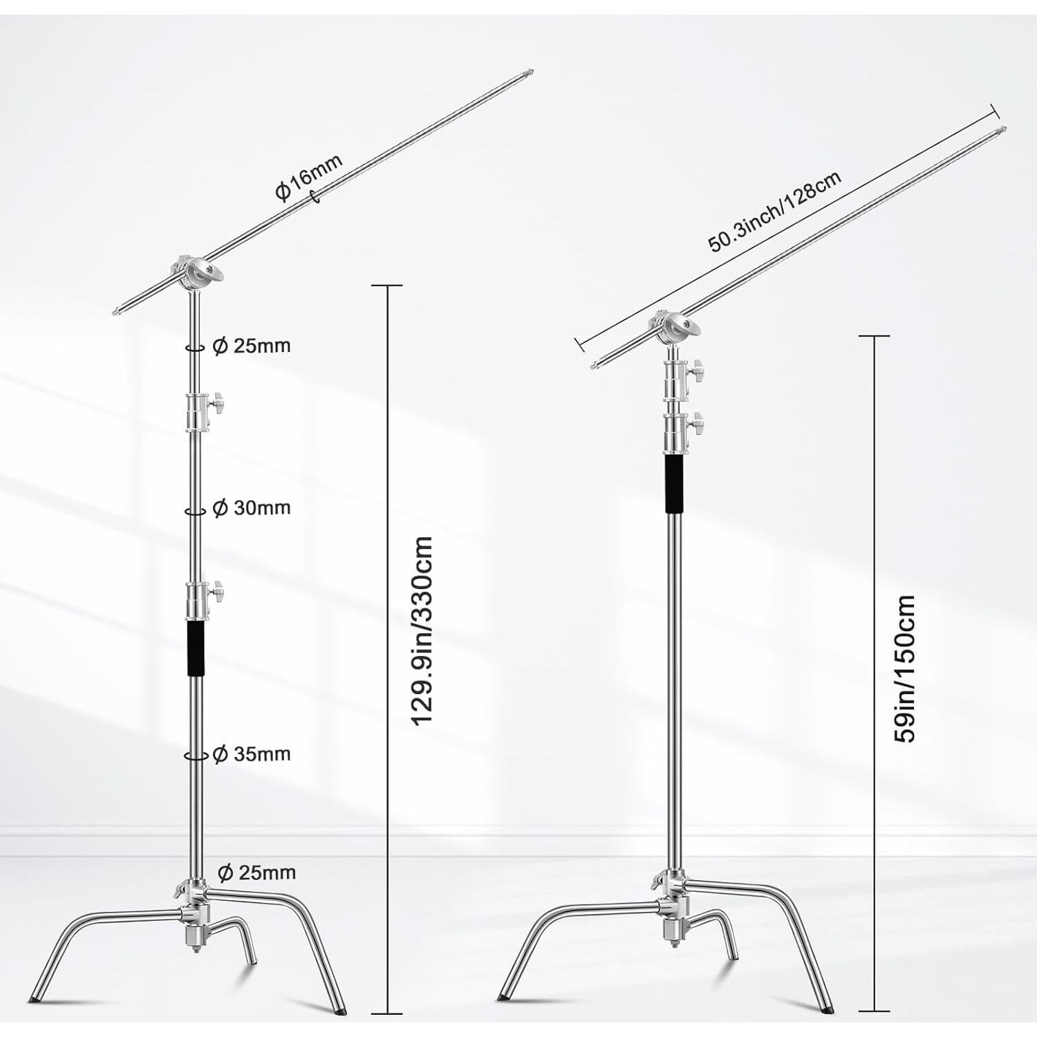Soporte C Pesado Soonpho 330cm Ajustable con Bolsa de Transporte