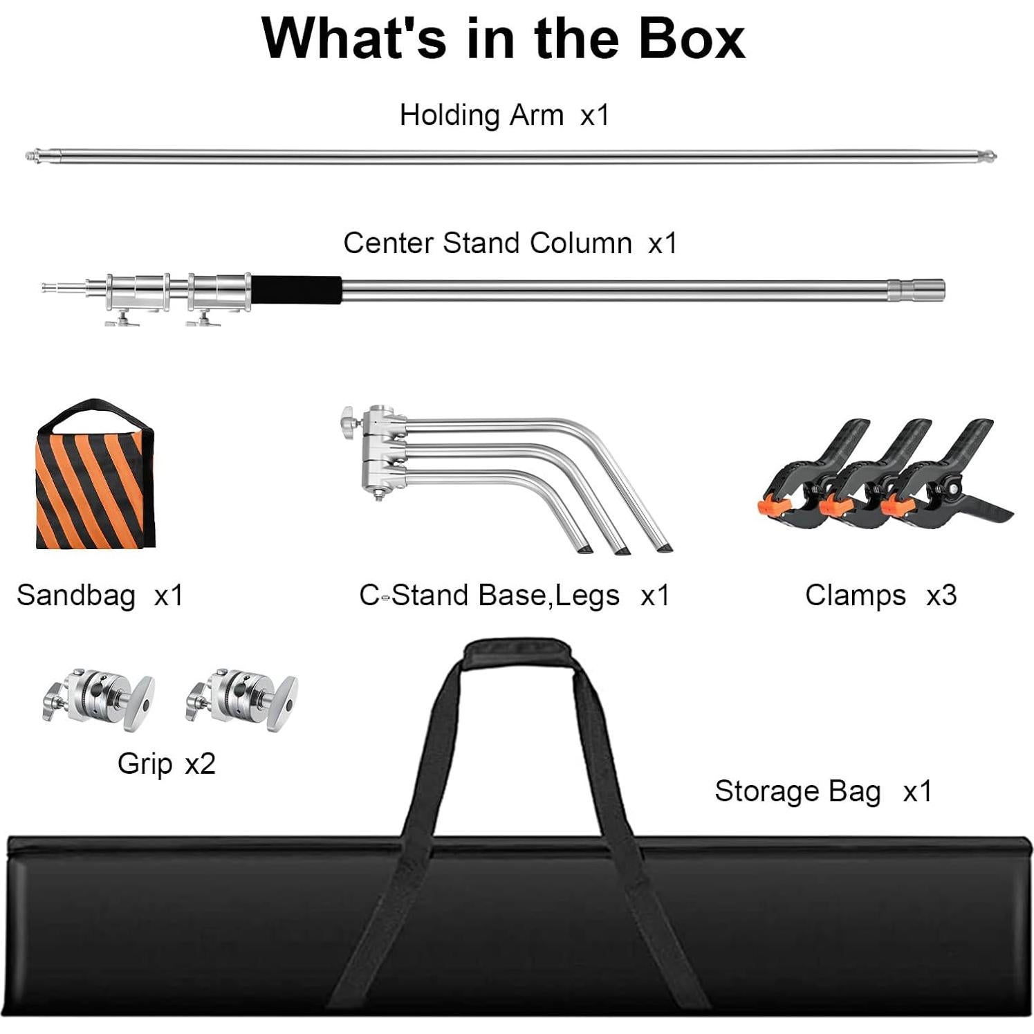 Soporte C Pesado Soonpho 330cm Ajustable con Bolsa de Transporte