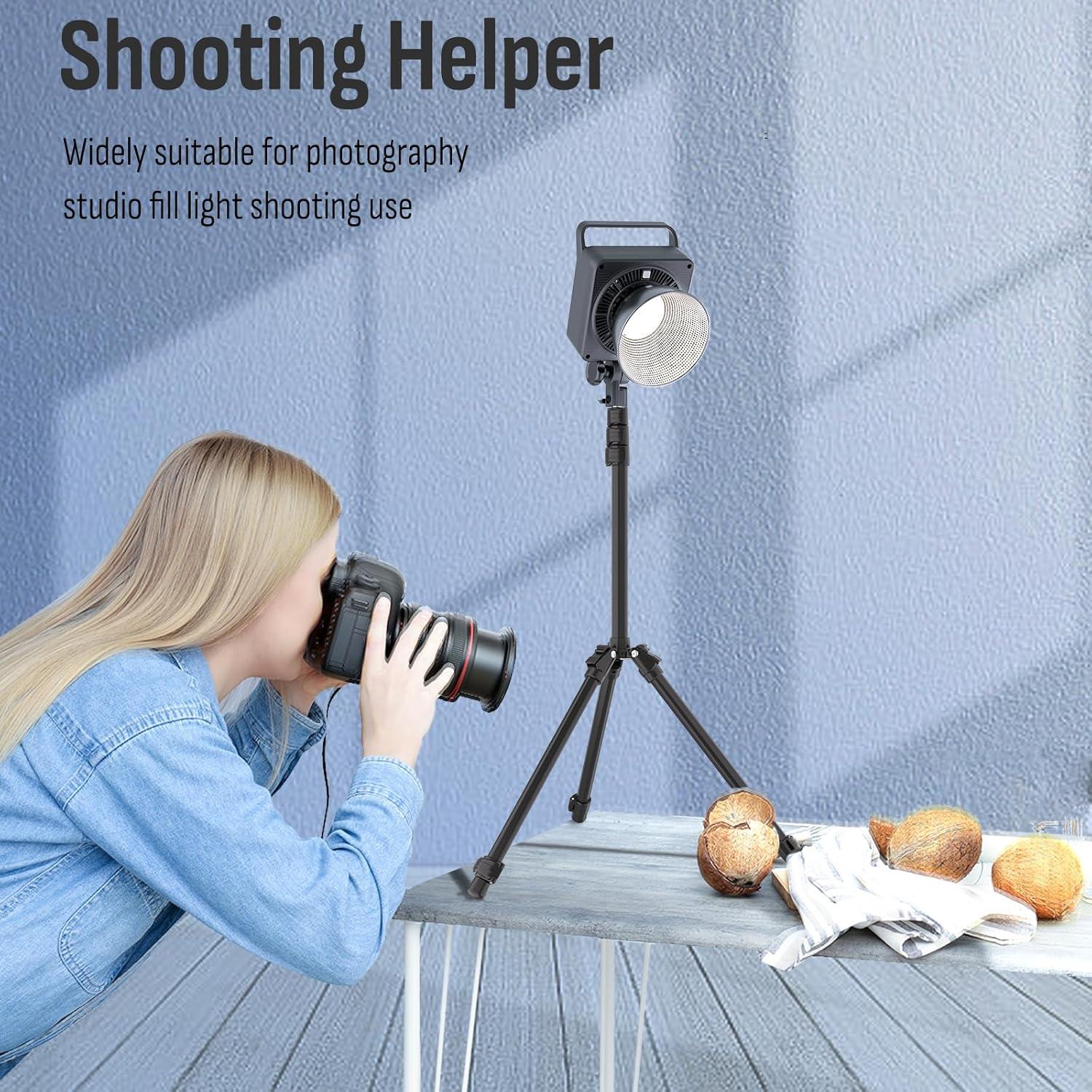 Soporte de Luz para Fotografía Lusweimi Trípode 193cm Plegable