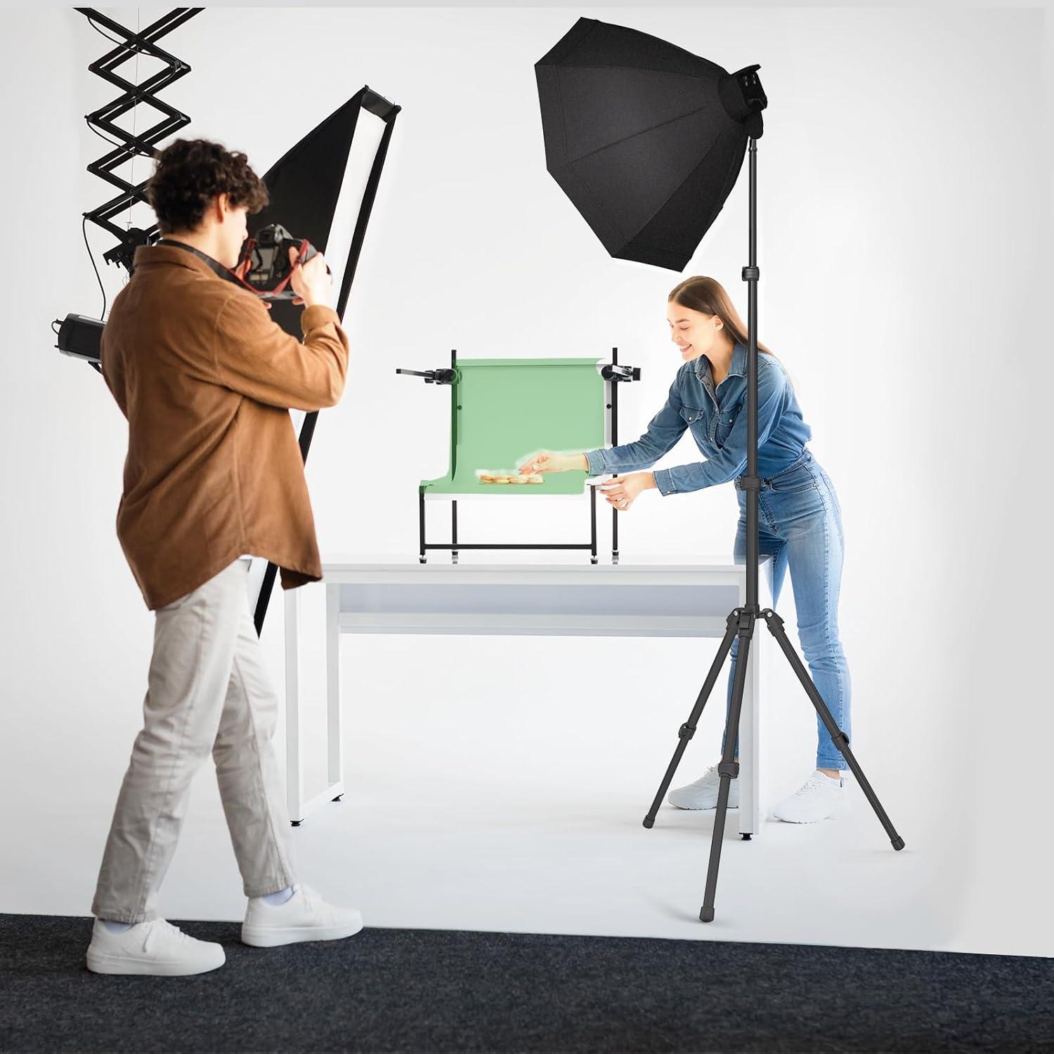 Soporte de Luz para Fotografía Lusweimi Trípode 193cm Plegable