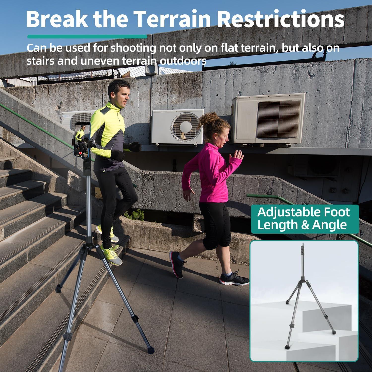 Trípode de Luz Ajustable JEBUTU 200cm Aluminio Portátil