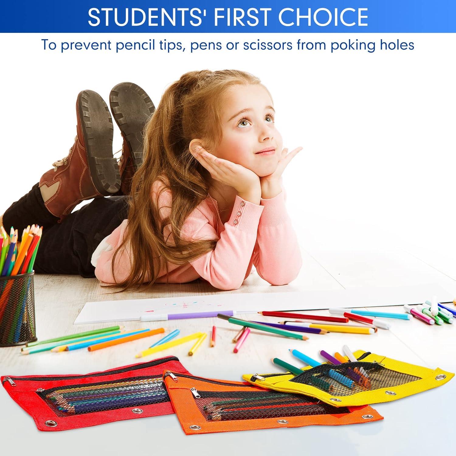 Paquete de 48 fundas de lápiz Leelosp 25x19 cm colores surtidos