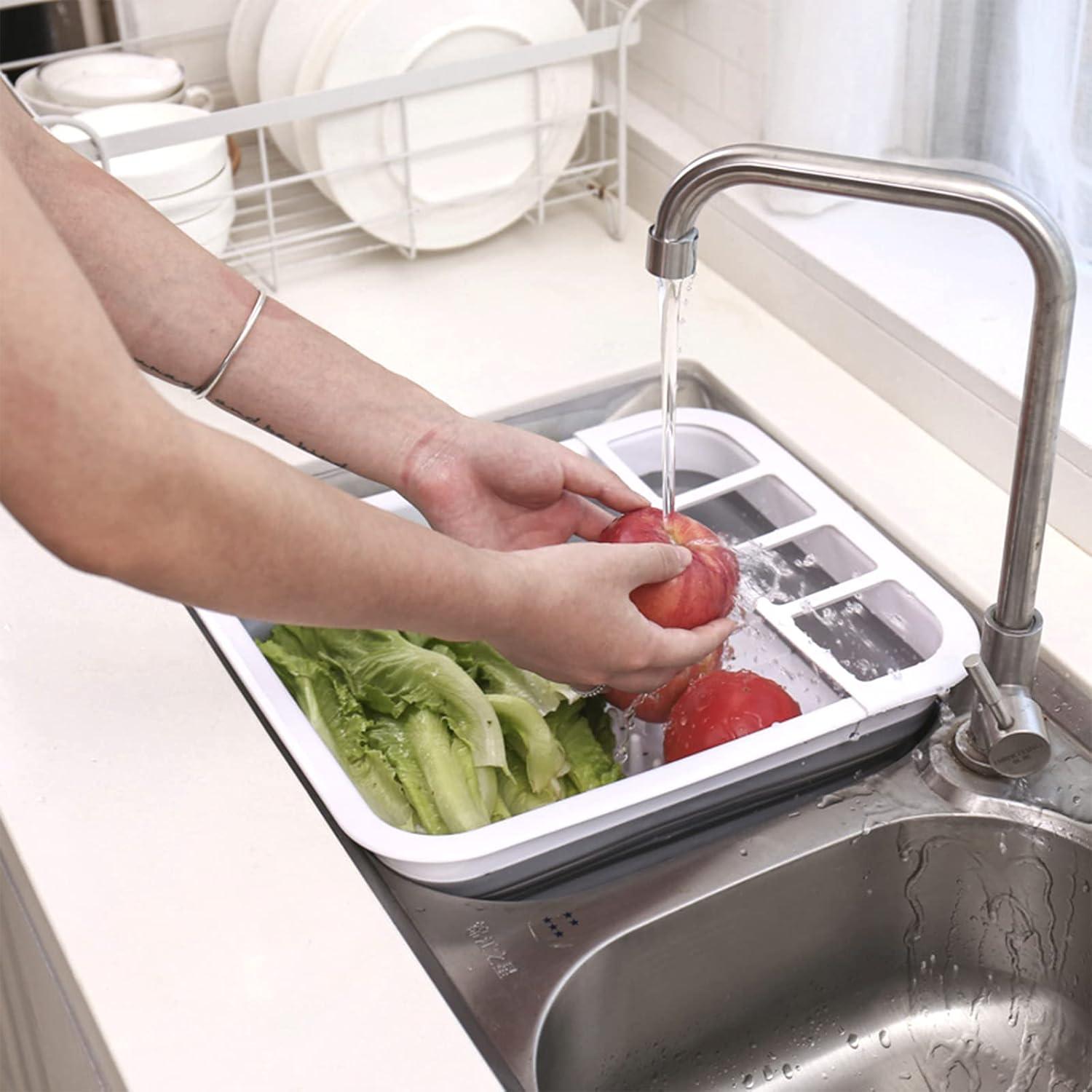 Escurridor de Platos Plegable Goderewild 36.6x30.9cm Gris