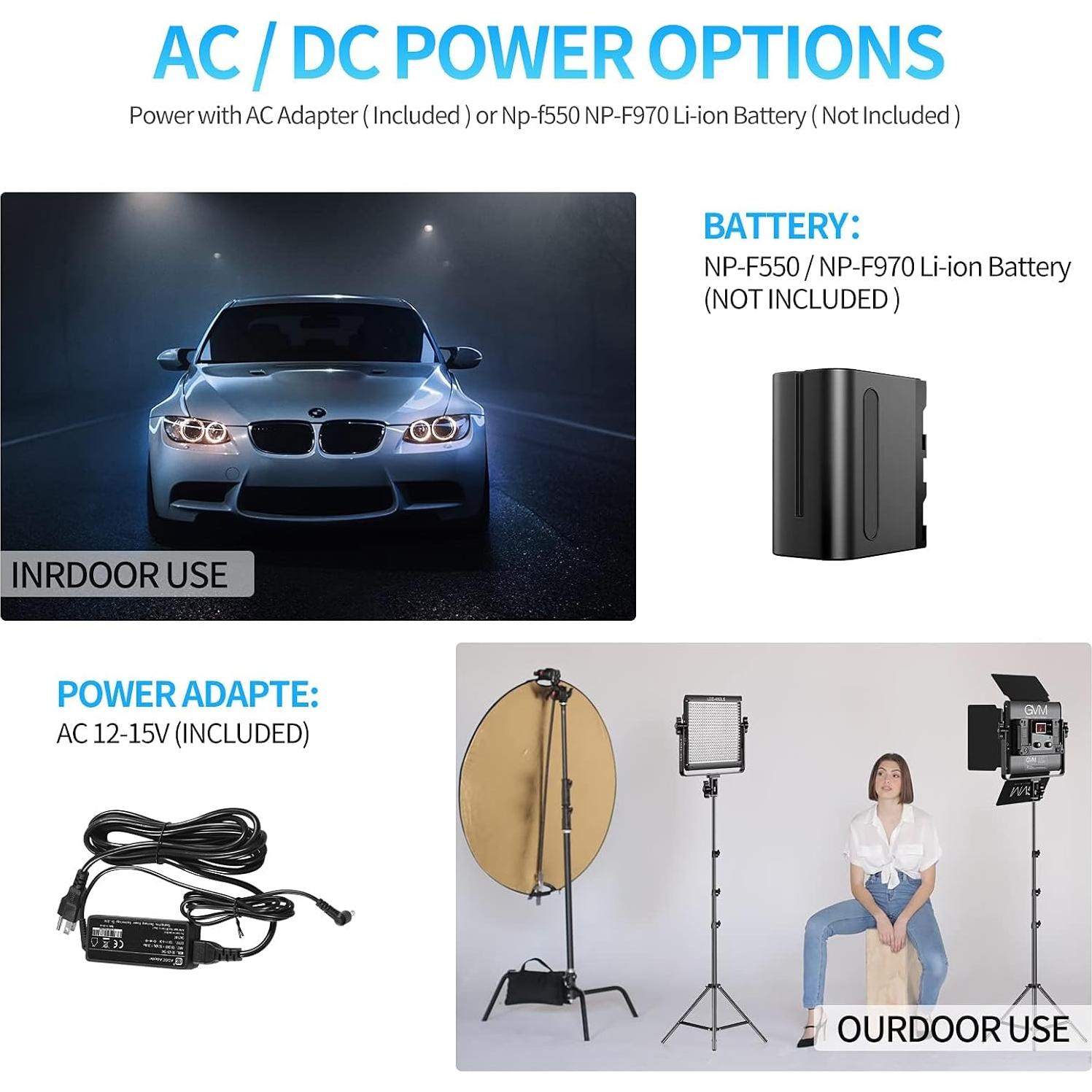 Kit de Iluminación LED GVM 480APP para Video con Control APP