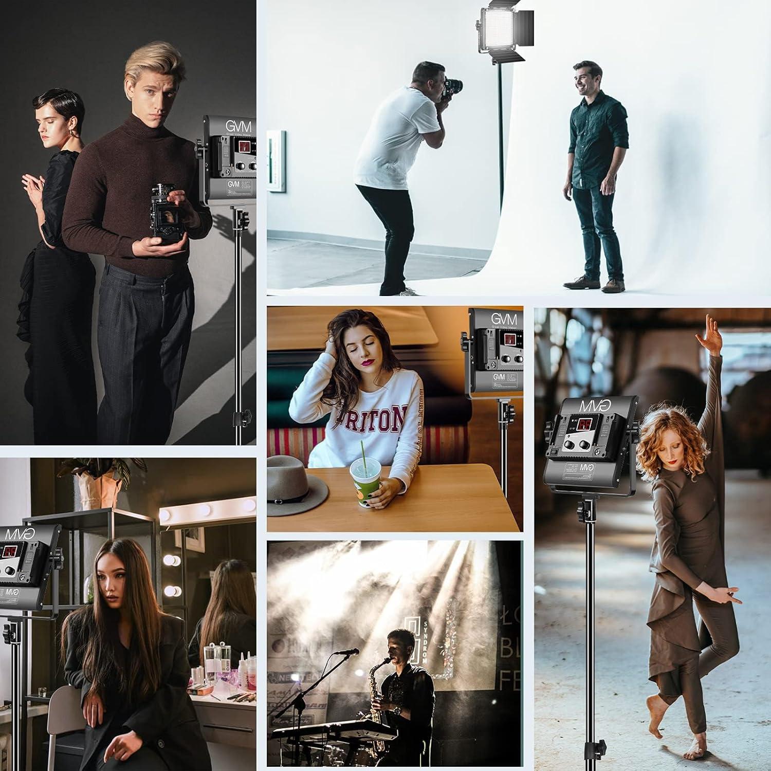 Kit de Iluminación LED GVM 480APP para Video con Control APP