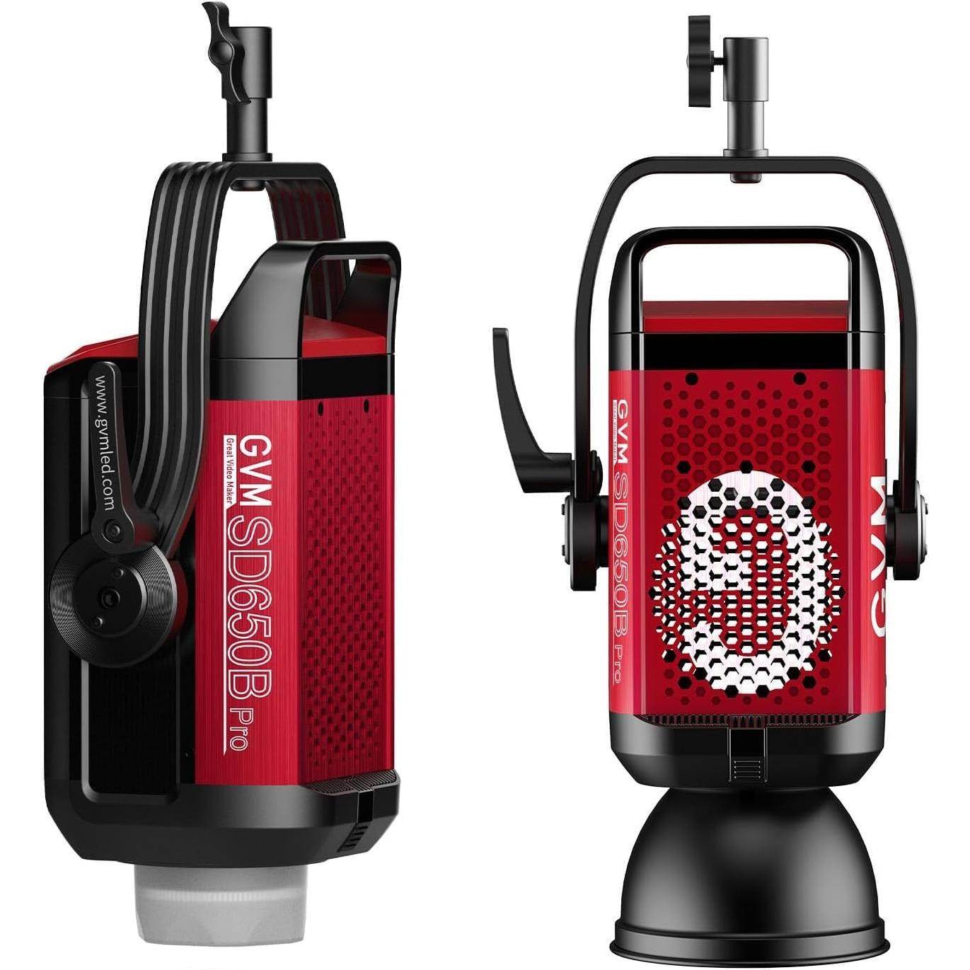 GVM Pro SD650B 650W Led Video Light, Studio Light with Bowen Mount, 81300lux/m Photography Lighting kit with 45° Standard Cover, Continuous Output Video Lighting with Controller, CRI 97+, 2700-6800K