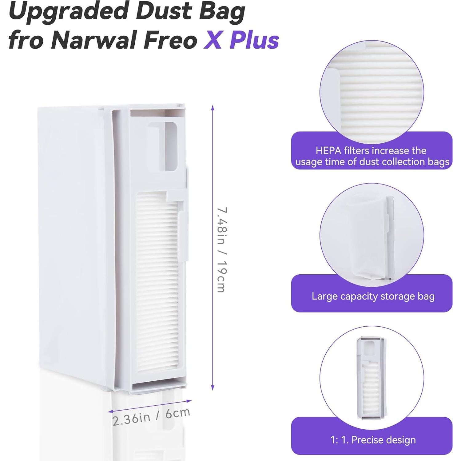 Accesorios de Reemplazo SavStor para Aspiradora Narwal Freo X Plus - 17 Pcs