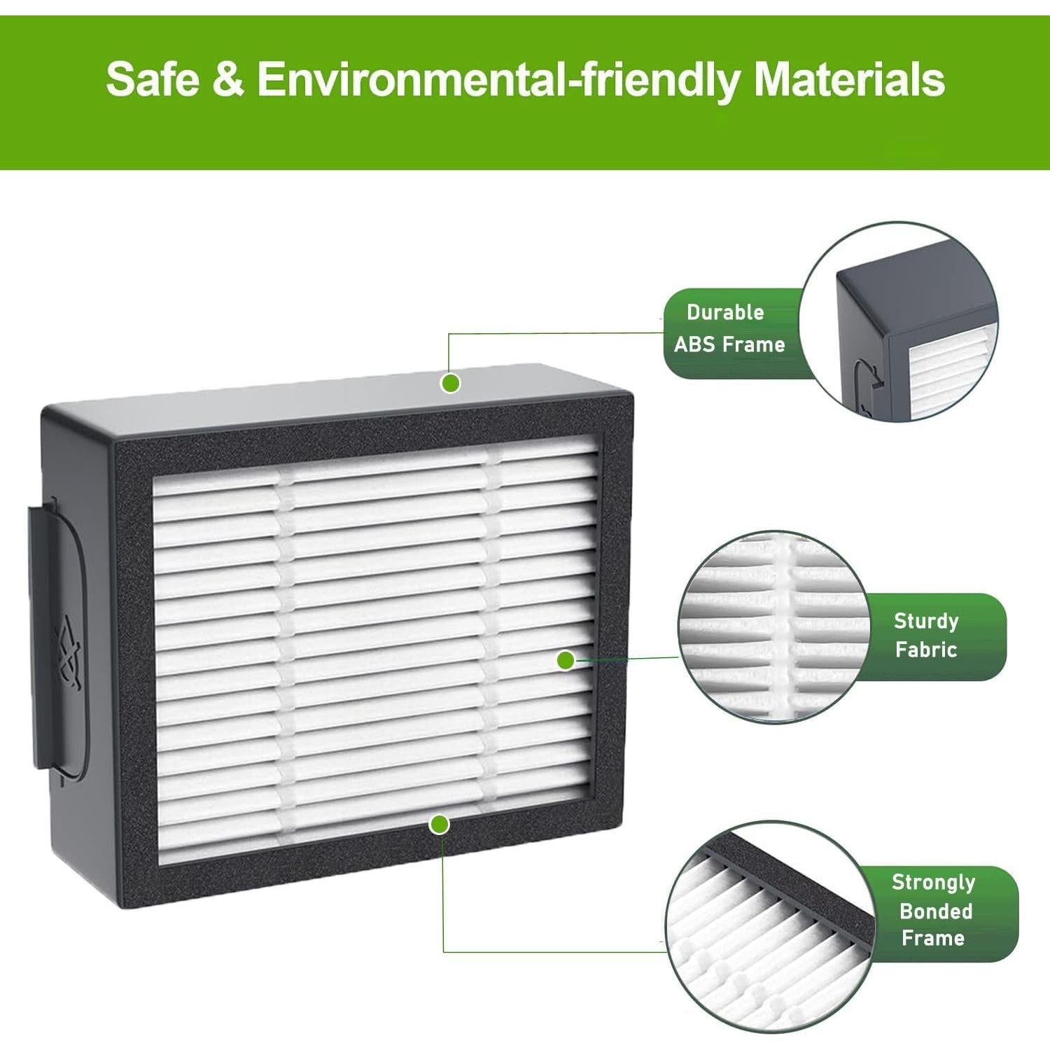 Paquete de 10 Filtros HEPA Reemplazo iRobot Roomba i3 i4 i6 i7 i8