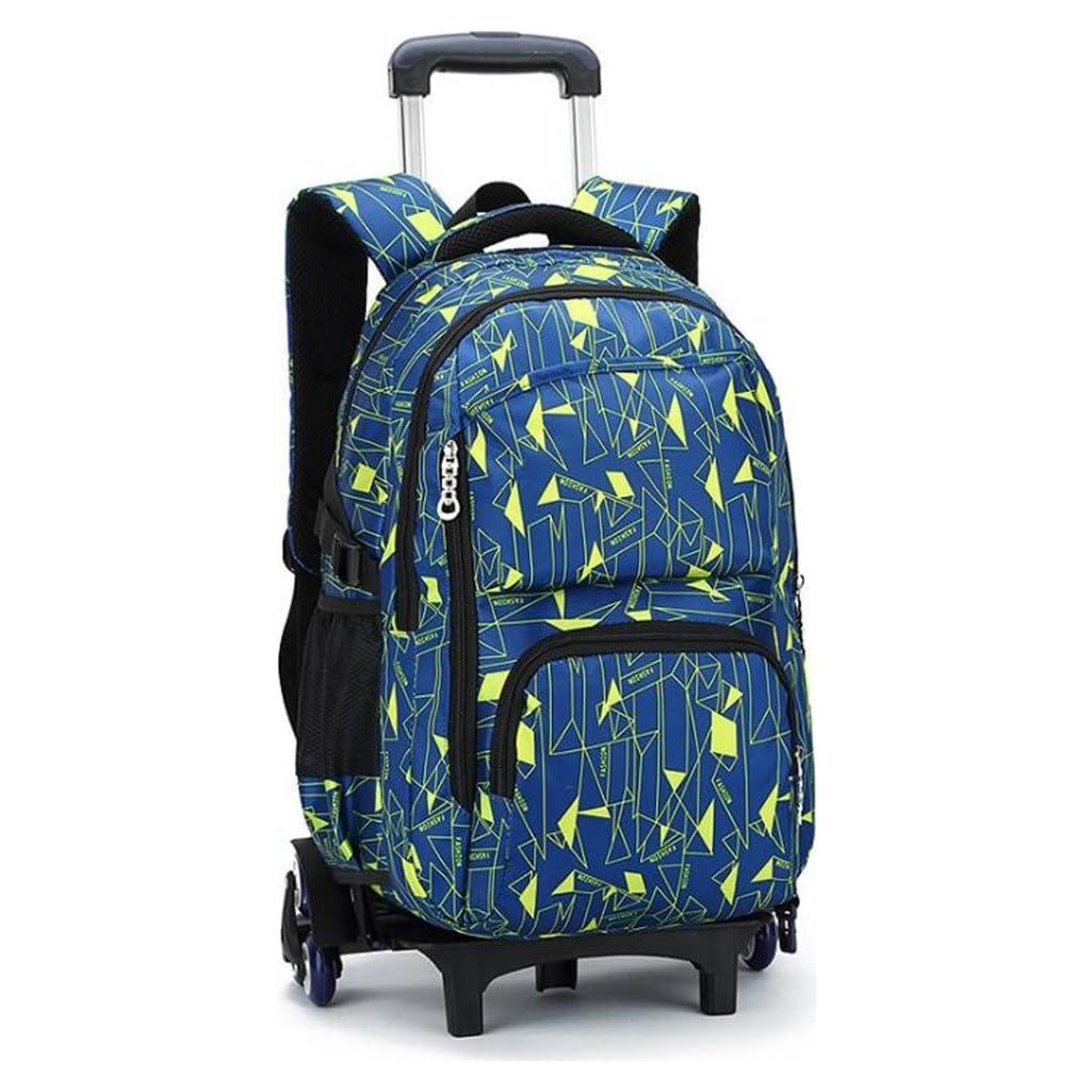 Mochila Rodante Escolar Trolley 6 Ruedas 89.92 cm Amarilla