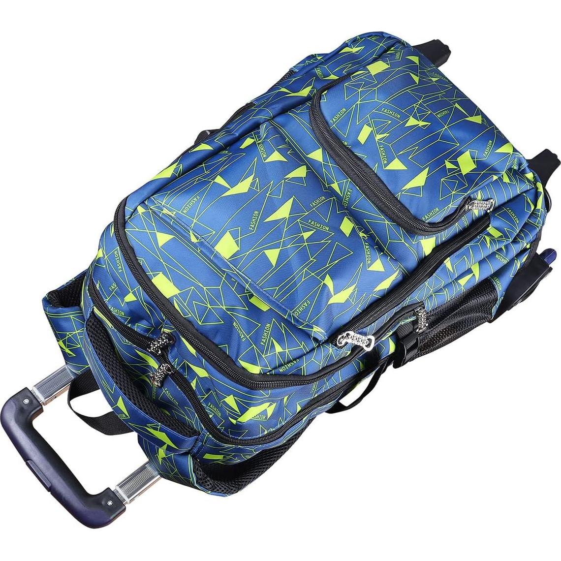 Mochila Rodante Escolar Trolley 6 Ruedas 89.92 cm Amarilla