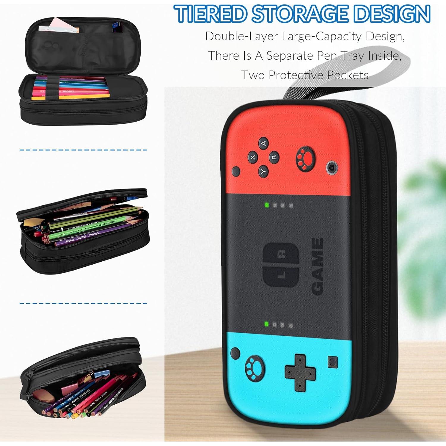 Estuche Grande TILYTADLY para Niños - 2,01L - Rojo y Azul