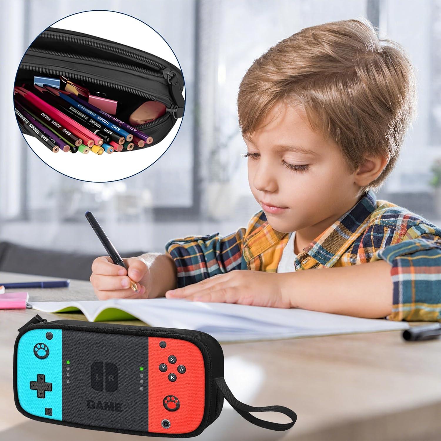 Estuche Grande TILYTADLY para Niños - 2,01L - Rojo y Azul