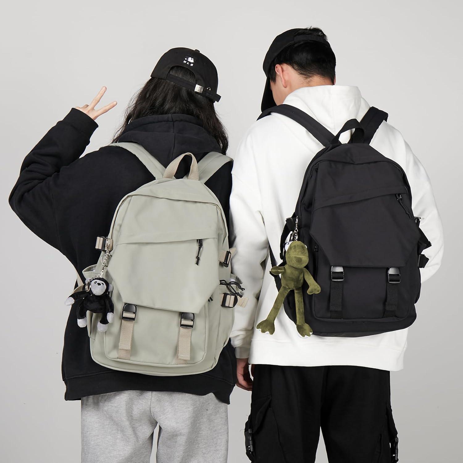 Mochila Escolar Universitaria Verde Grisáceo 20L 35.6cm