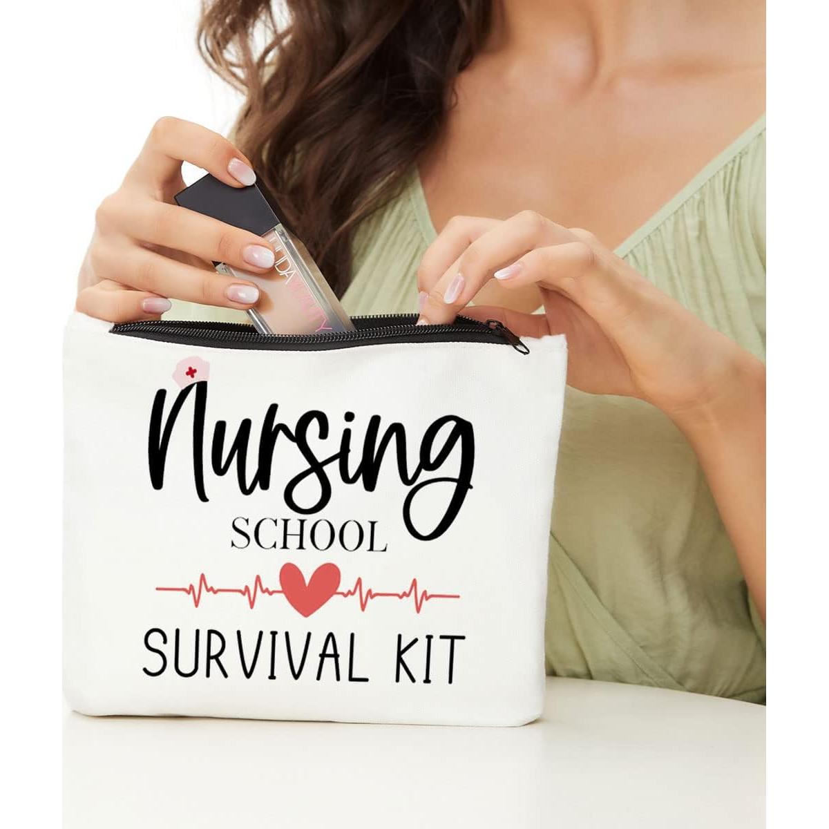 Neceser de Enfermería JIUWEIHU Bolsa de Maquillaje 23.88x17.53cm