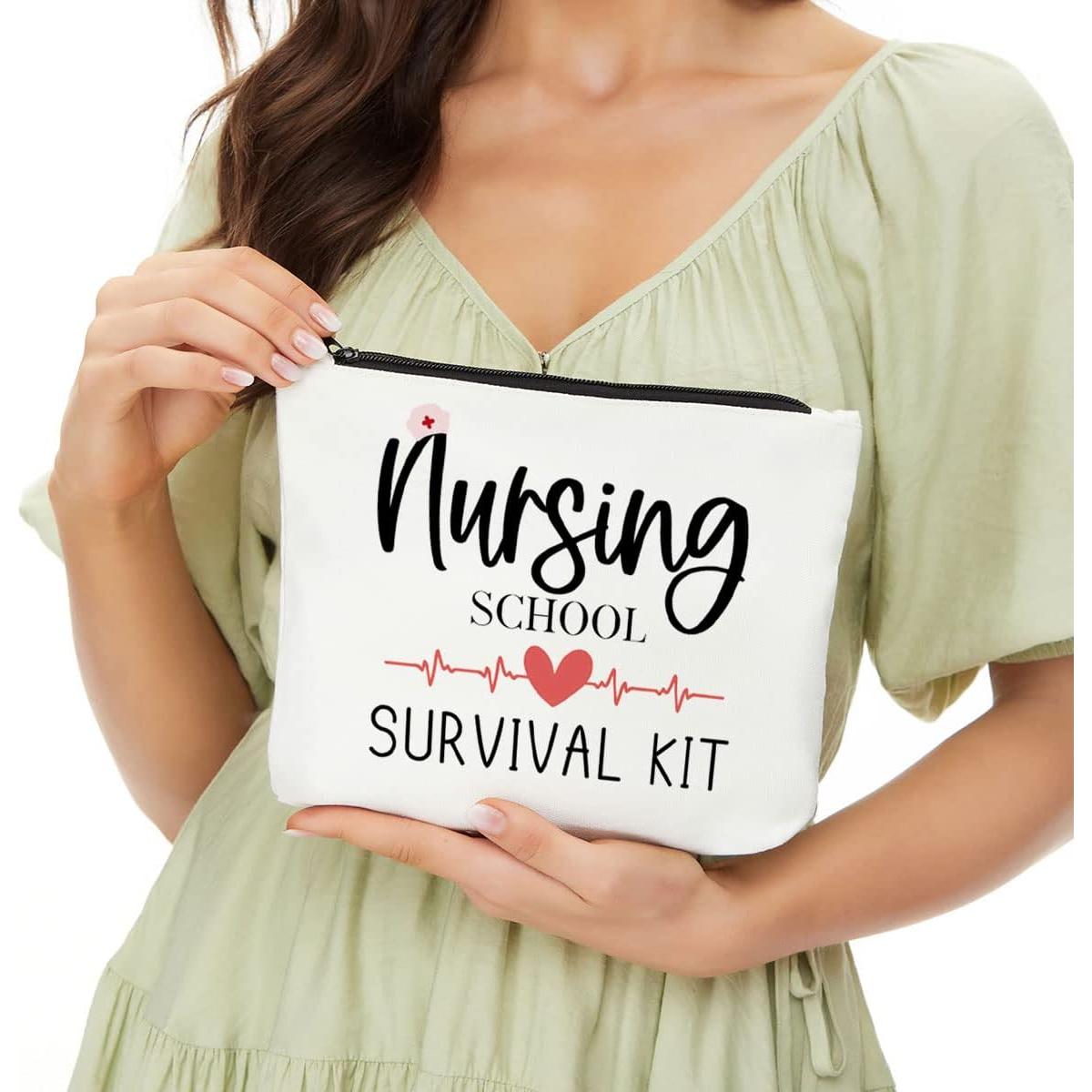 Neceser de Enfermería JIUWEIHU Bolsa de Maquillaje 23.88x17.53cm