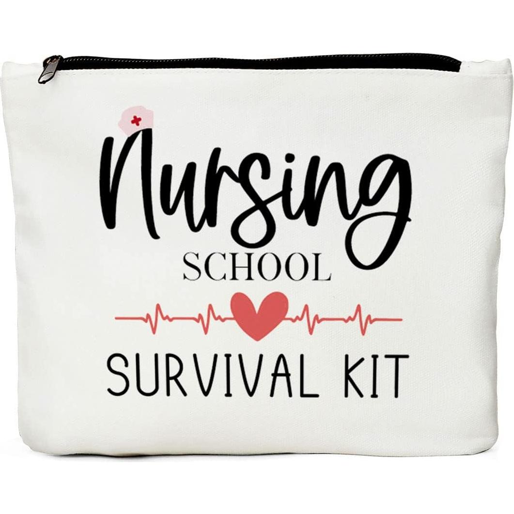 Neceser de Enfermería JIUWEIHU Bolsa de Maquillaje 23.88x17.53cm