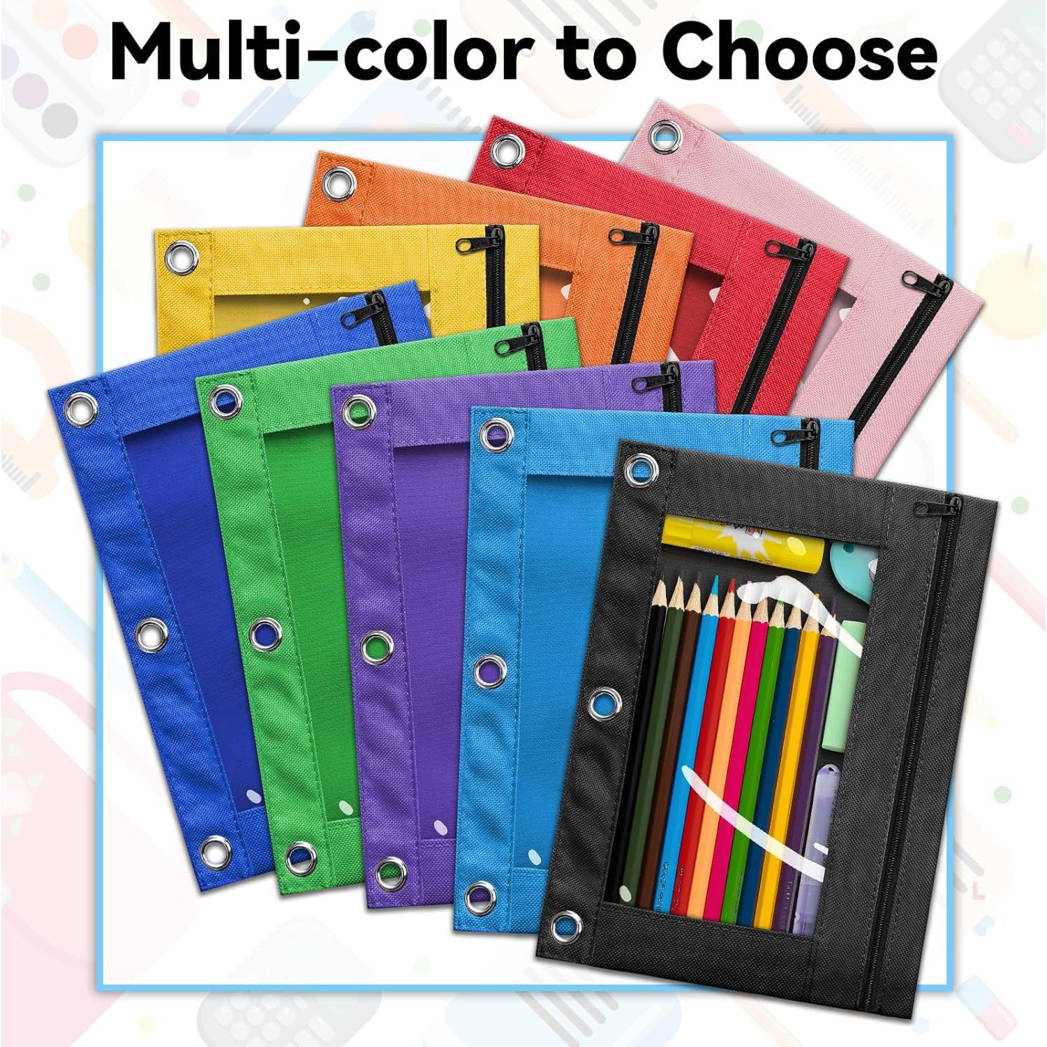 Estuche V-Opitos Rosa 2p para Carpeta 3 Anillas con Cremallera