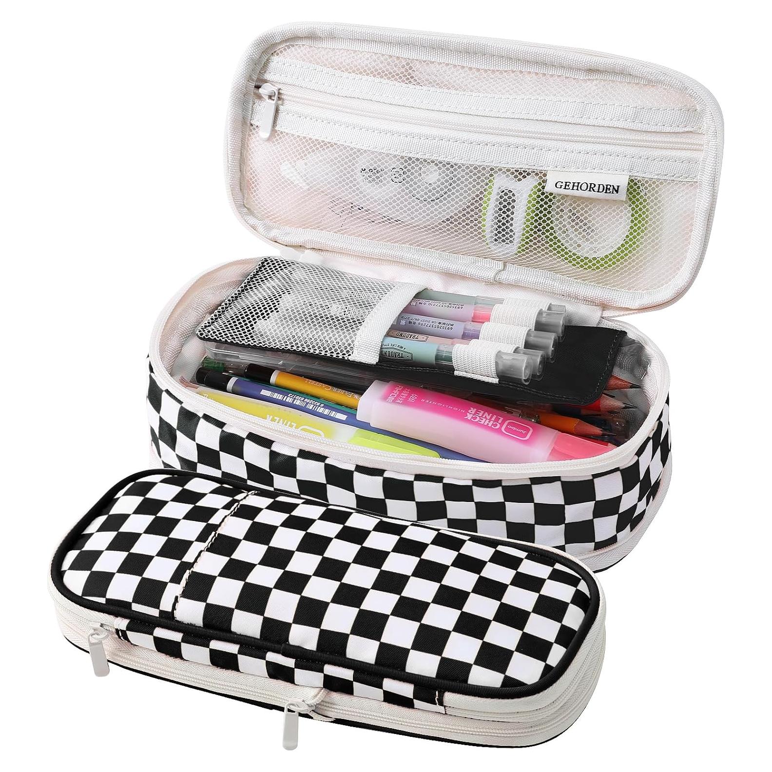 Estuche Grande para Lápices GEHORDEN Negro 22.86x10.92cm