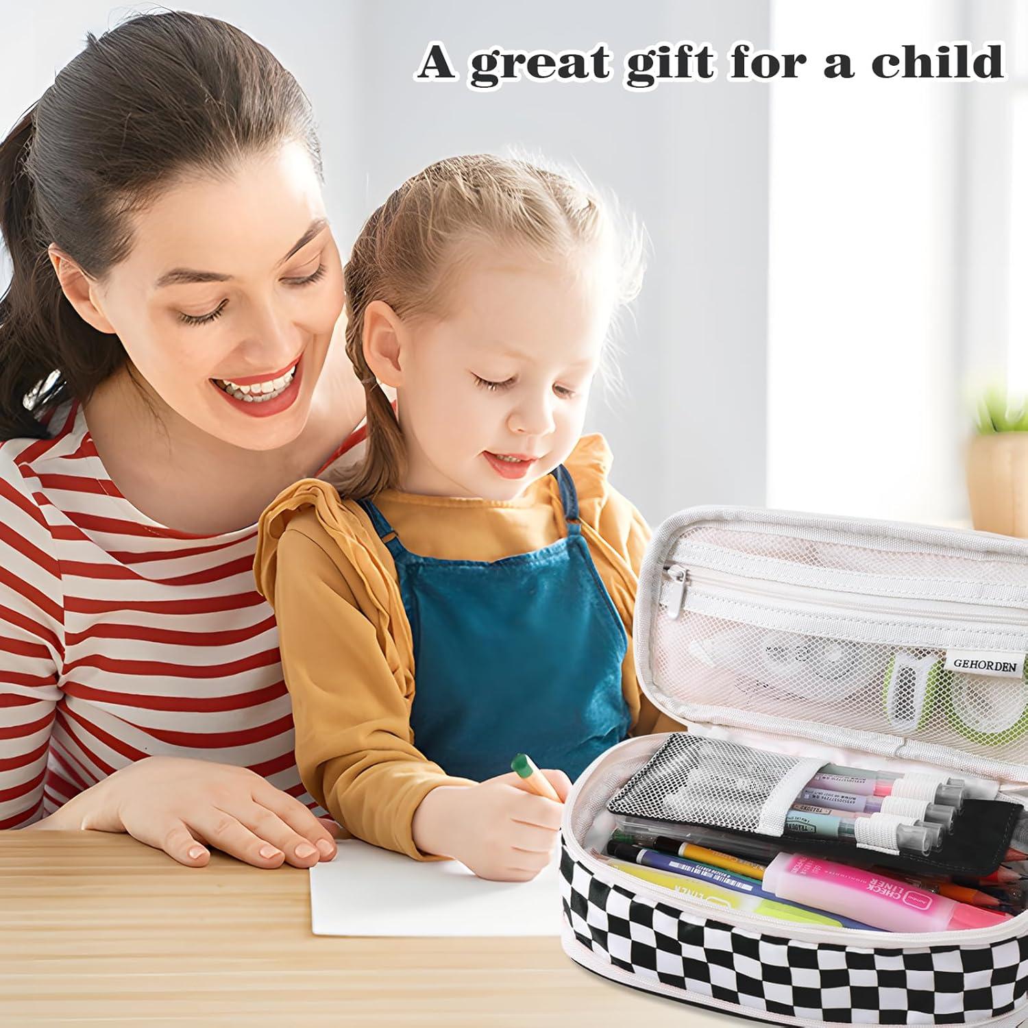 Estuche Grande para Lápices GEHORDEN Negro 22.86x10.92cm