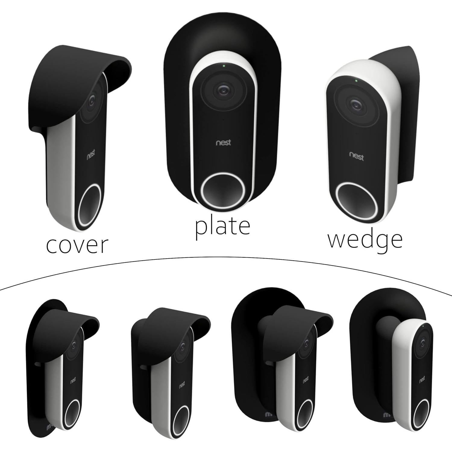 Soporte en Ángulo 45° para Timbre Google Nest Hello 1ra Gen