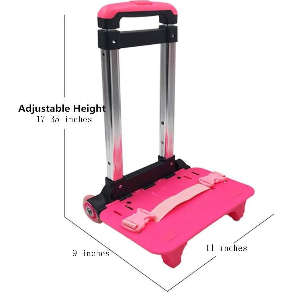 Carro de Mano VILINKOU Plegable Rosa 22.5 kg 6 Ruedas