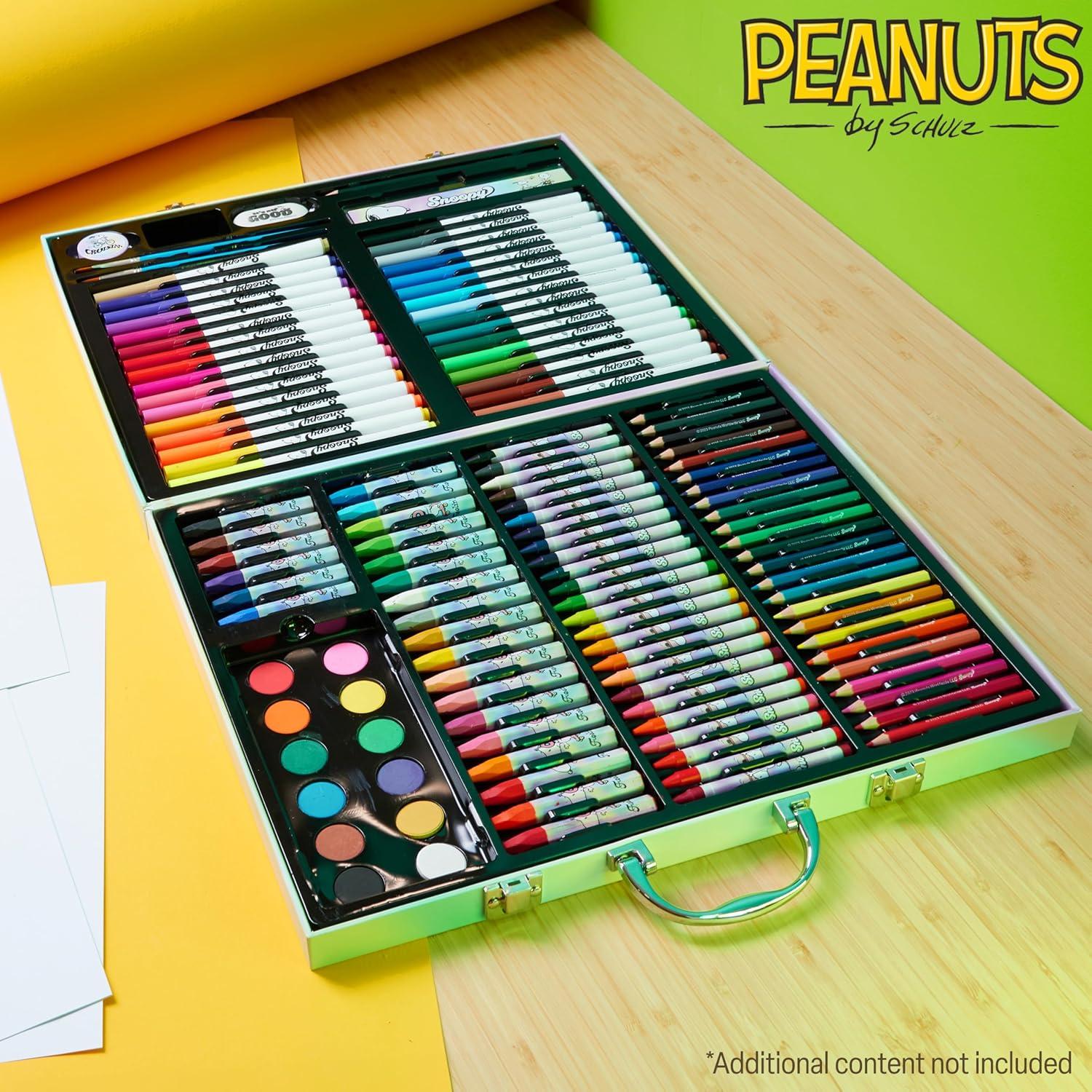 Kit de Dibujo Snoopy Peanuts 150 Piezas para Niños