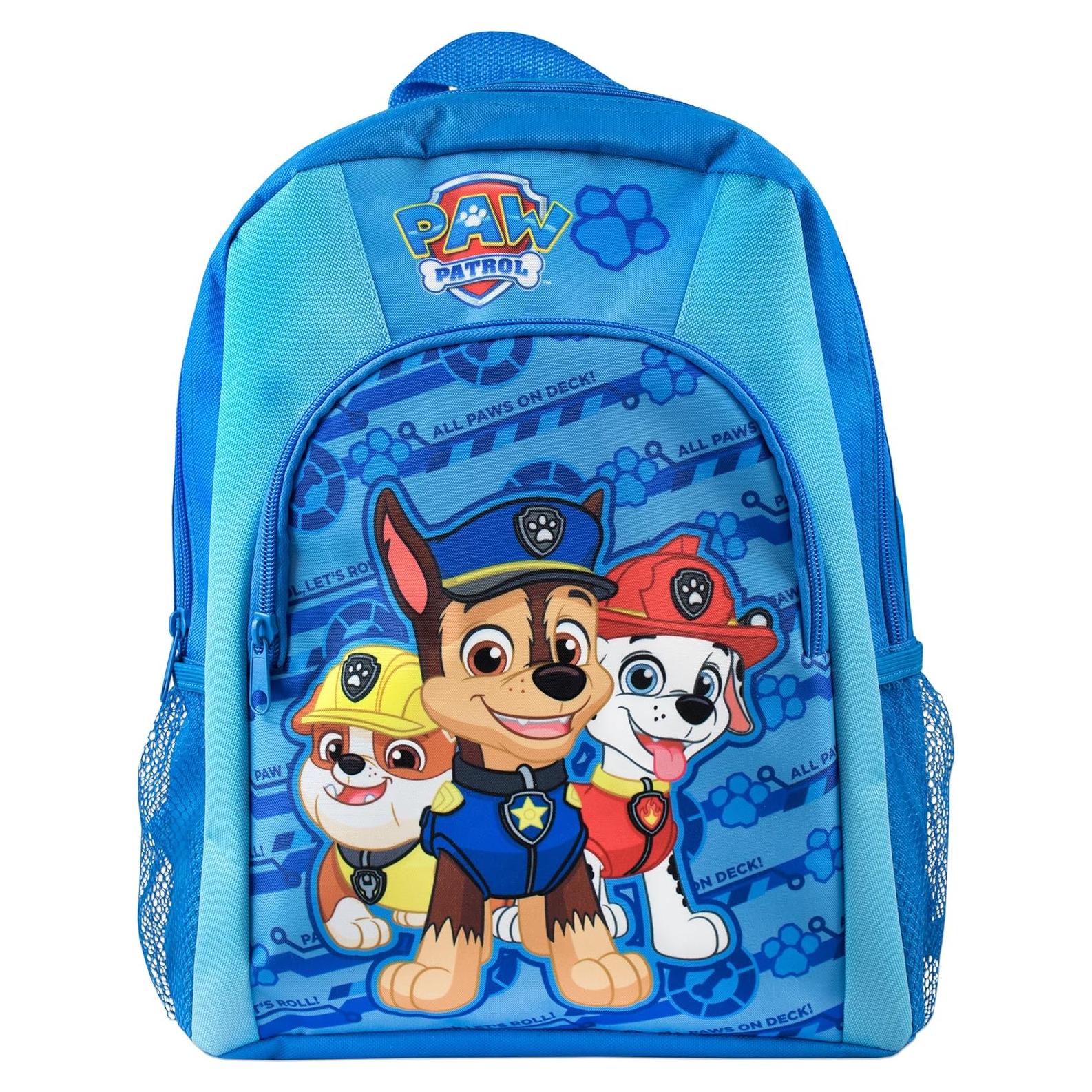 Mochila Escolar Paw Patrol Chase Rubble Marshall 36x26x10 cm