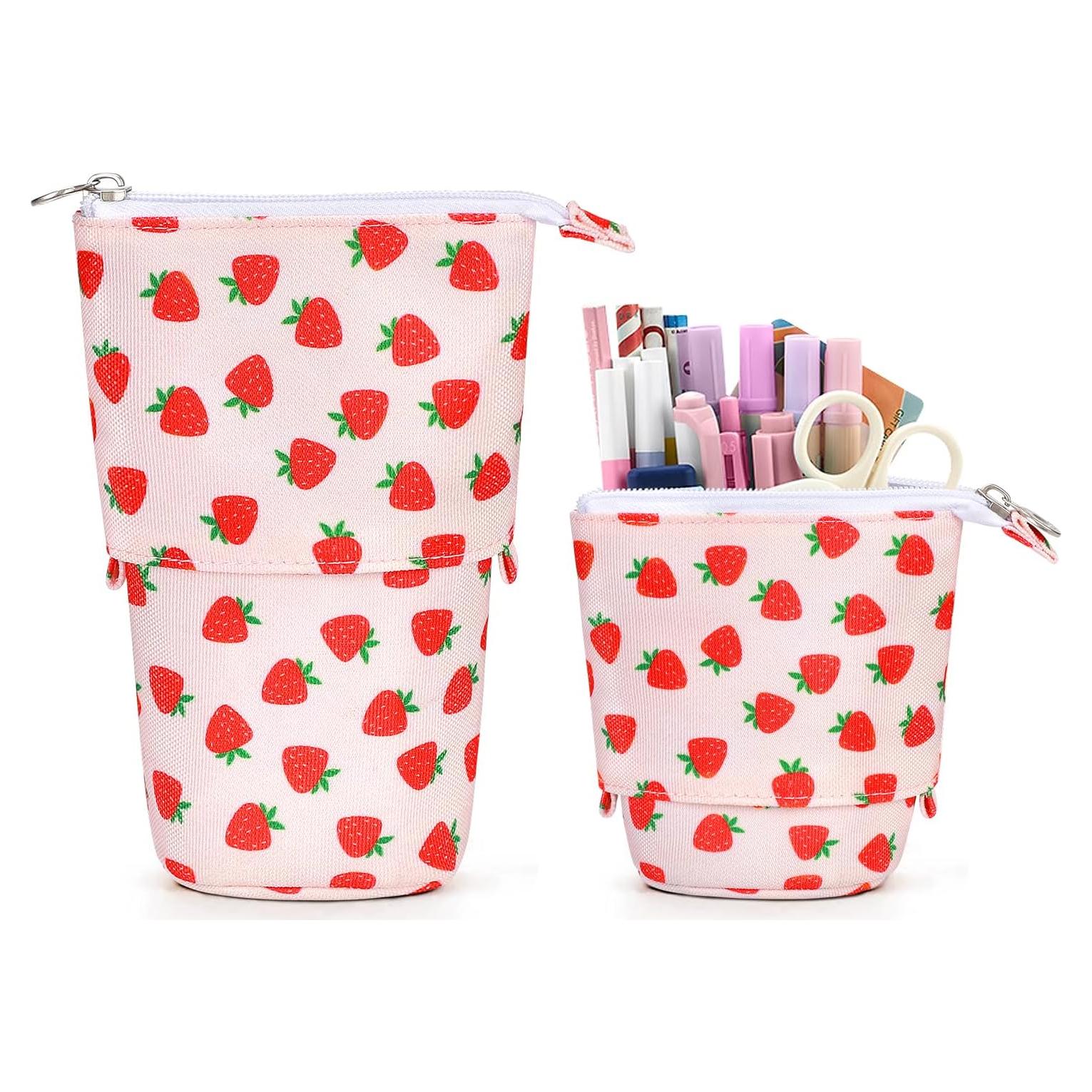 Estuche de Lápices Kawaii Bonito 17.78x12.95 cm Fresa