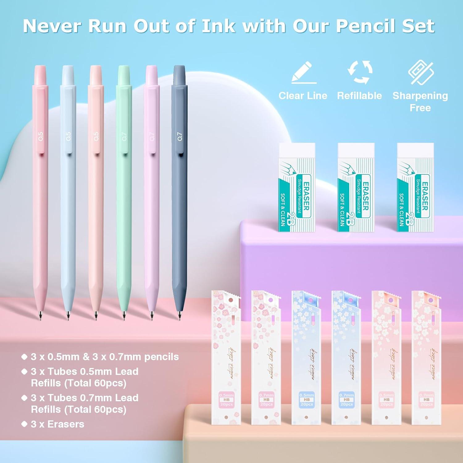 Kit de Suministros Escolares Asten 35 Pcs Rosa