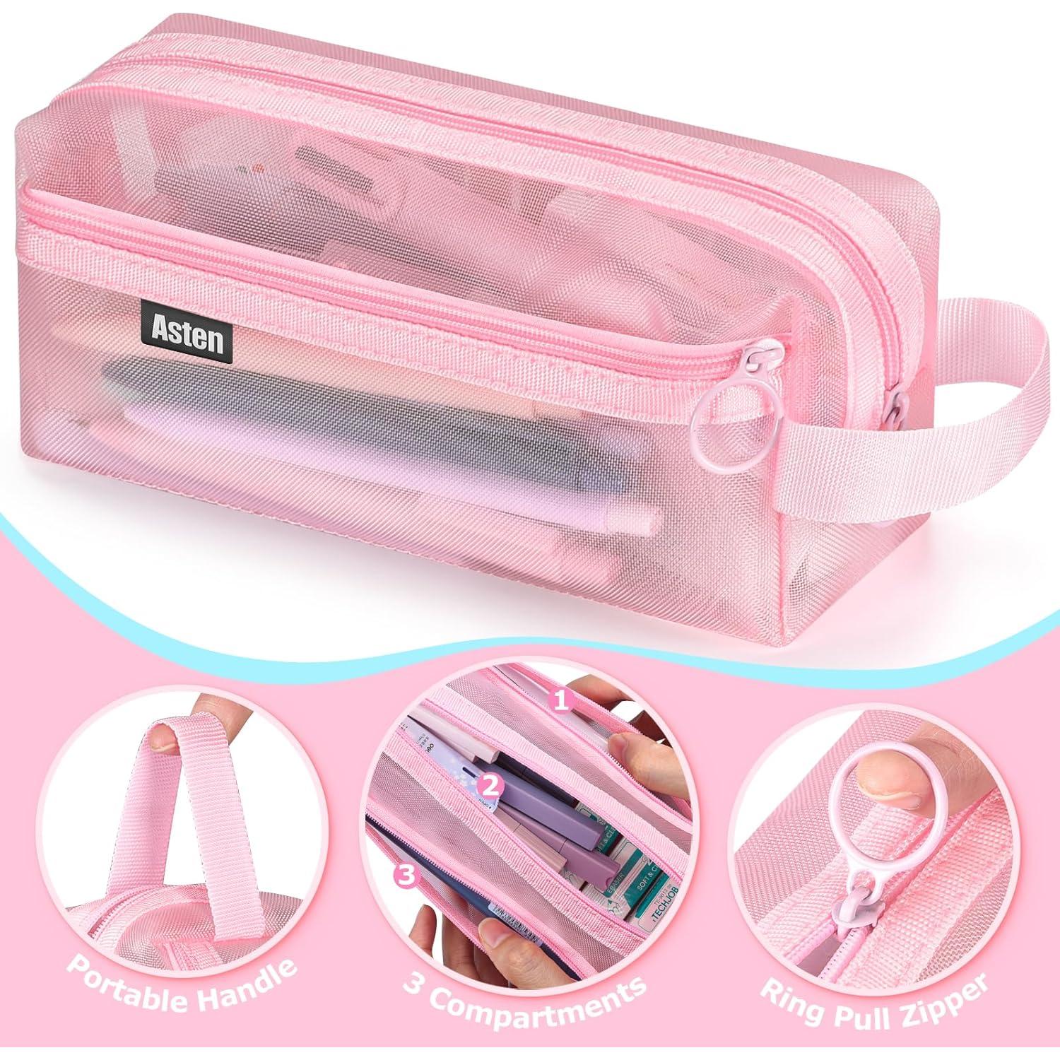 Kit de Suministros Escolares Asten 35 Pcs Rosa