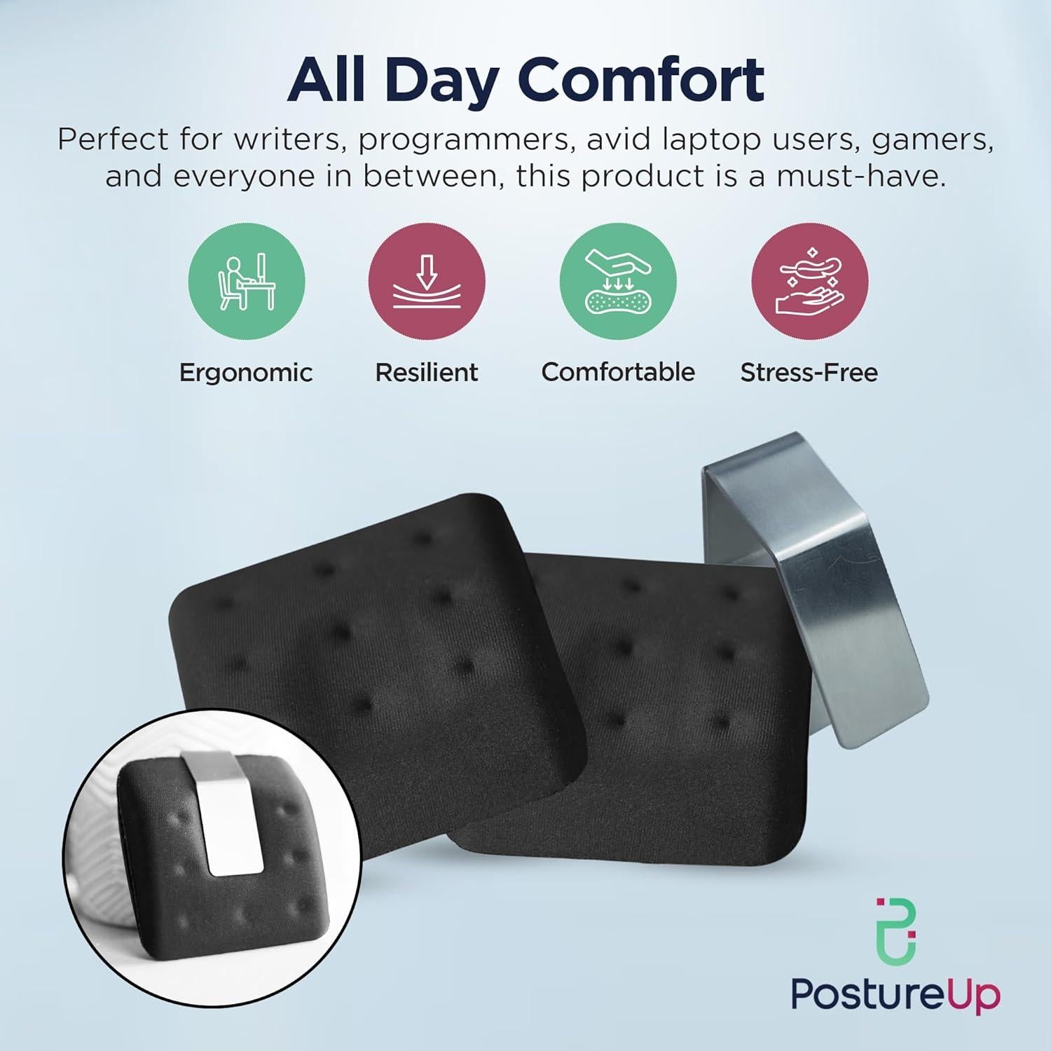 WavePads PostureUp - Soportes Ergonómicos para Muñeca - 2 Pzs