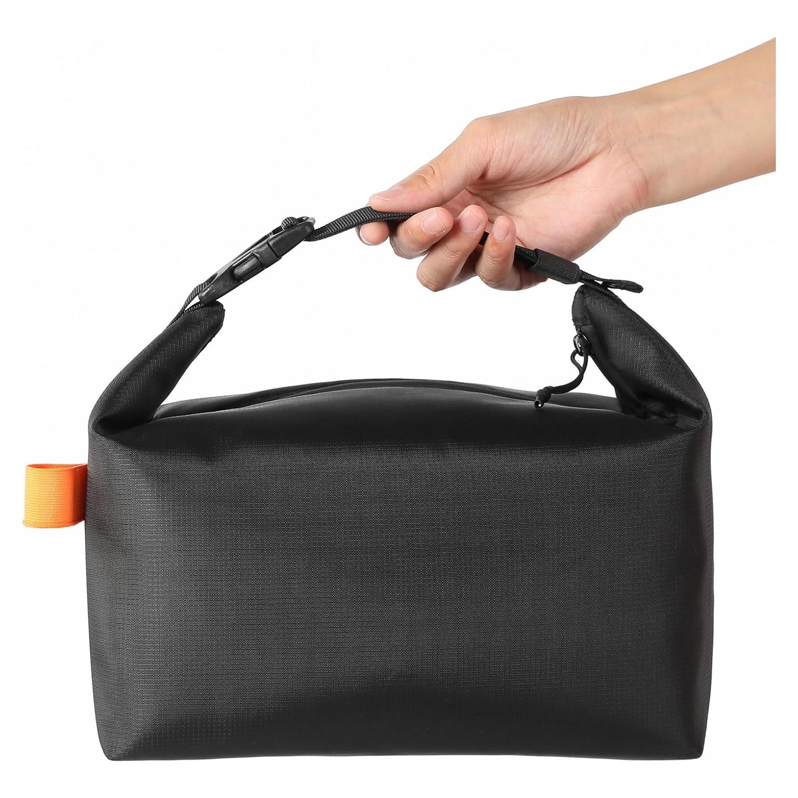 Bolsa de Almuerzo Scandihome Negra, Aislante y Reutilizable 3.72L